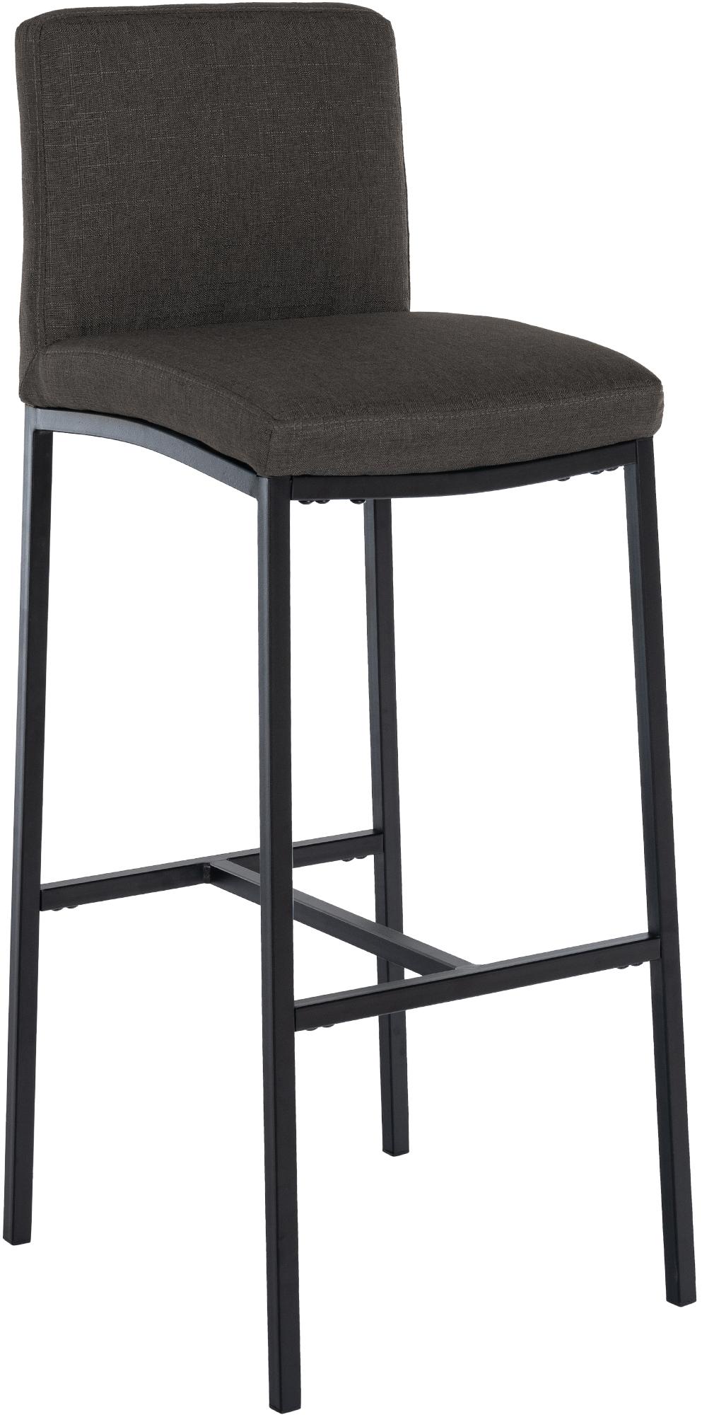 CLP Barhocker modern Freeport, mit Fu&szlig;ablage, R&uuml;ckenlehne gepolstert, Gestell schwarz, Sitzh&ouml;he 76 cm, Bodenschoner - Bild 1
