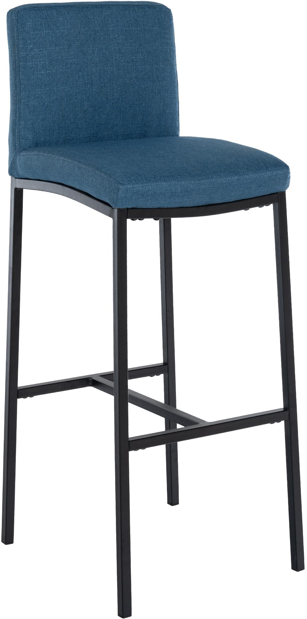 CLP Barhocker modern Freeport, mit Fu&szlig;ablage, R&uuml;ckenlehne gepolstert, Gestell schwarz, Sitzh&ouml;he 76 cm, Bodenschoner - Bild 1