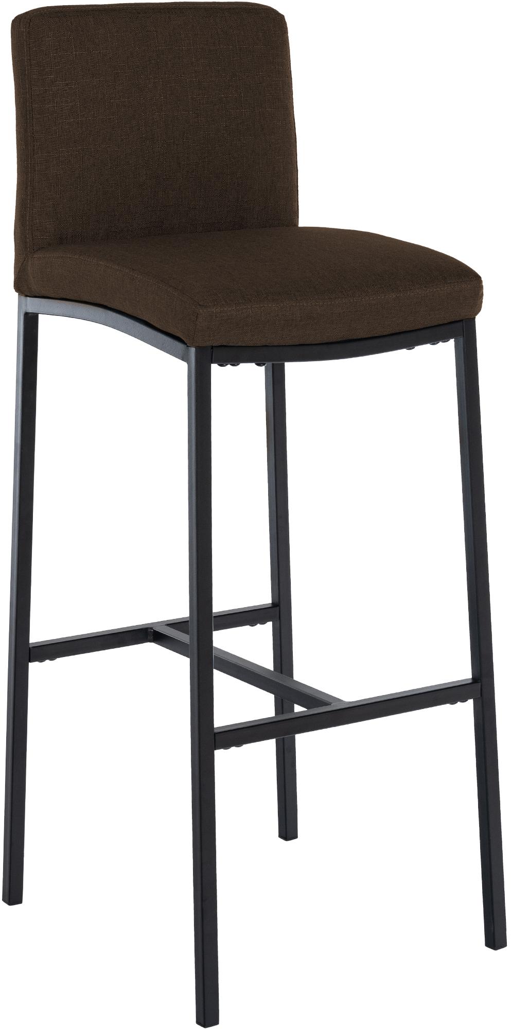 CLP Barhocker modern Freeport, mit Fu&szlig;ablage, R&uuml;ckenlehne gepolstert, Gestell schwarz, Sitzh&ouml;he 76 cm, Bodenschoner - Bild 1