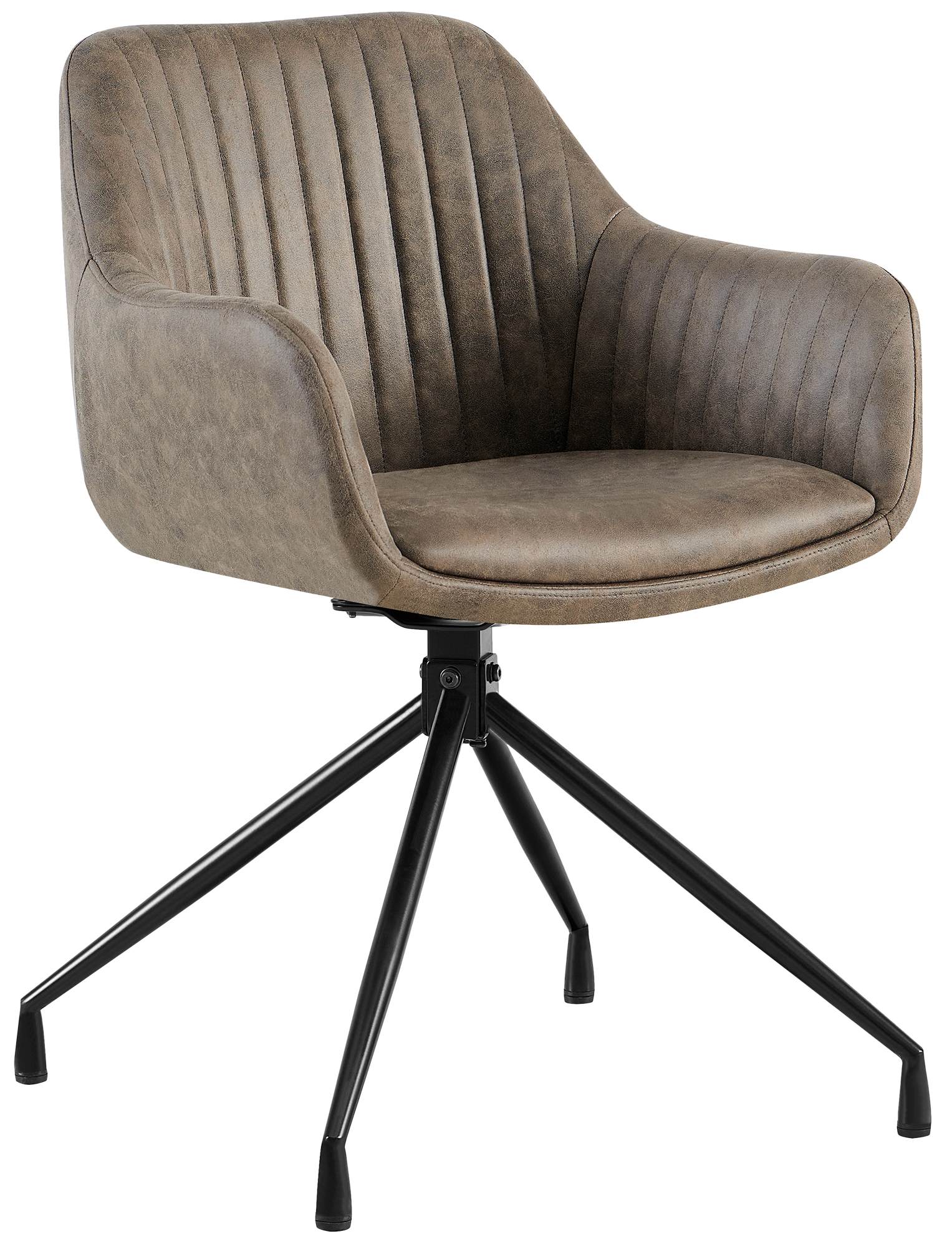 CLP Esszimmerstuhl Welby I Samt- oder Kunstlederbezug | 180&deg; drehbar | Gepolstert | Metallgestell | Modern & bequem - Bild 1