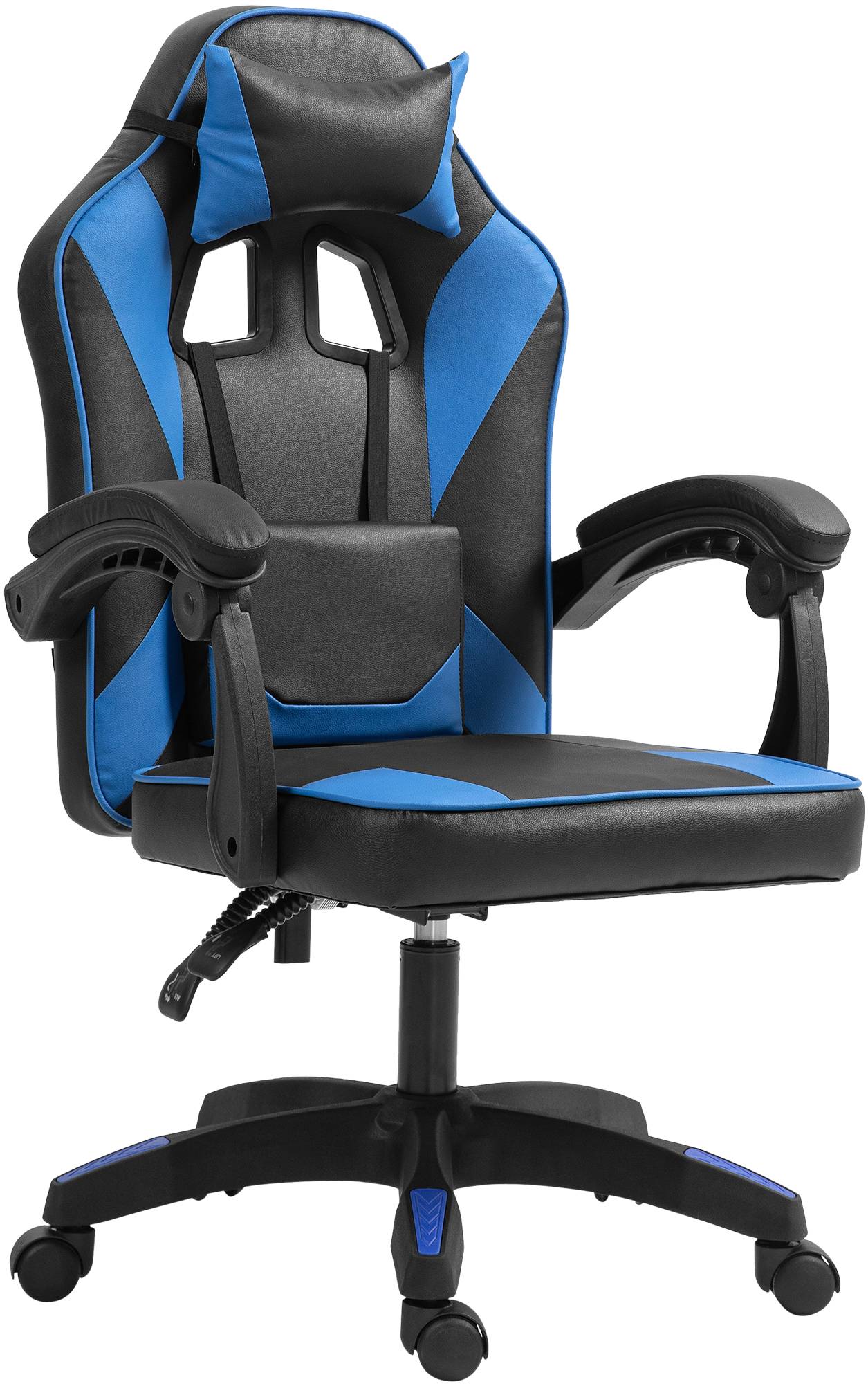 CLP B&uuml;rostuhl Orkney I Ergonomischer Gamingstuhl mit Kunstlederbezug I Schreibtischstuhl mit verstellbarer R&uuml;ckenlehne und Kopfst&uuml;tze - Bild 1