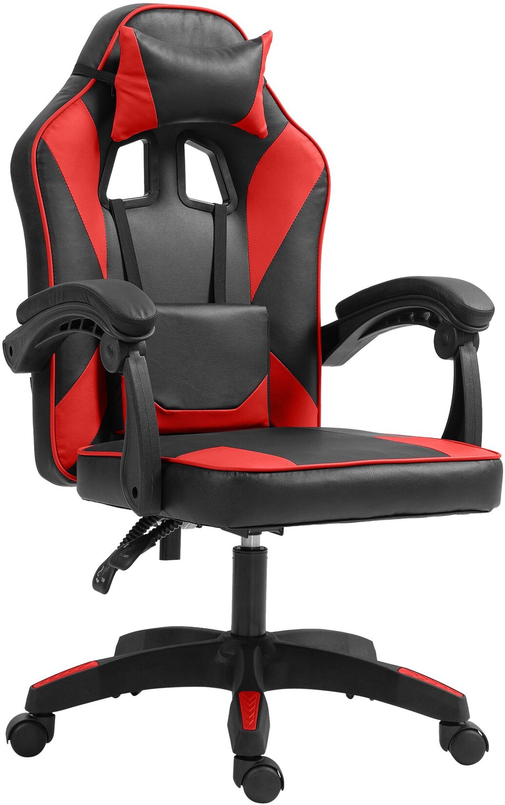 CLP Bürostuhl Orkney I Ergonomischer Gamingstuhl mit Kunstlederbezug I Schreibtischstuhl mit verstellbarer Rückenlehne und Kopfstütze | 04255716334772
