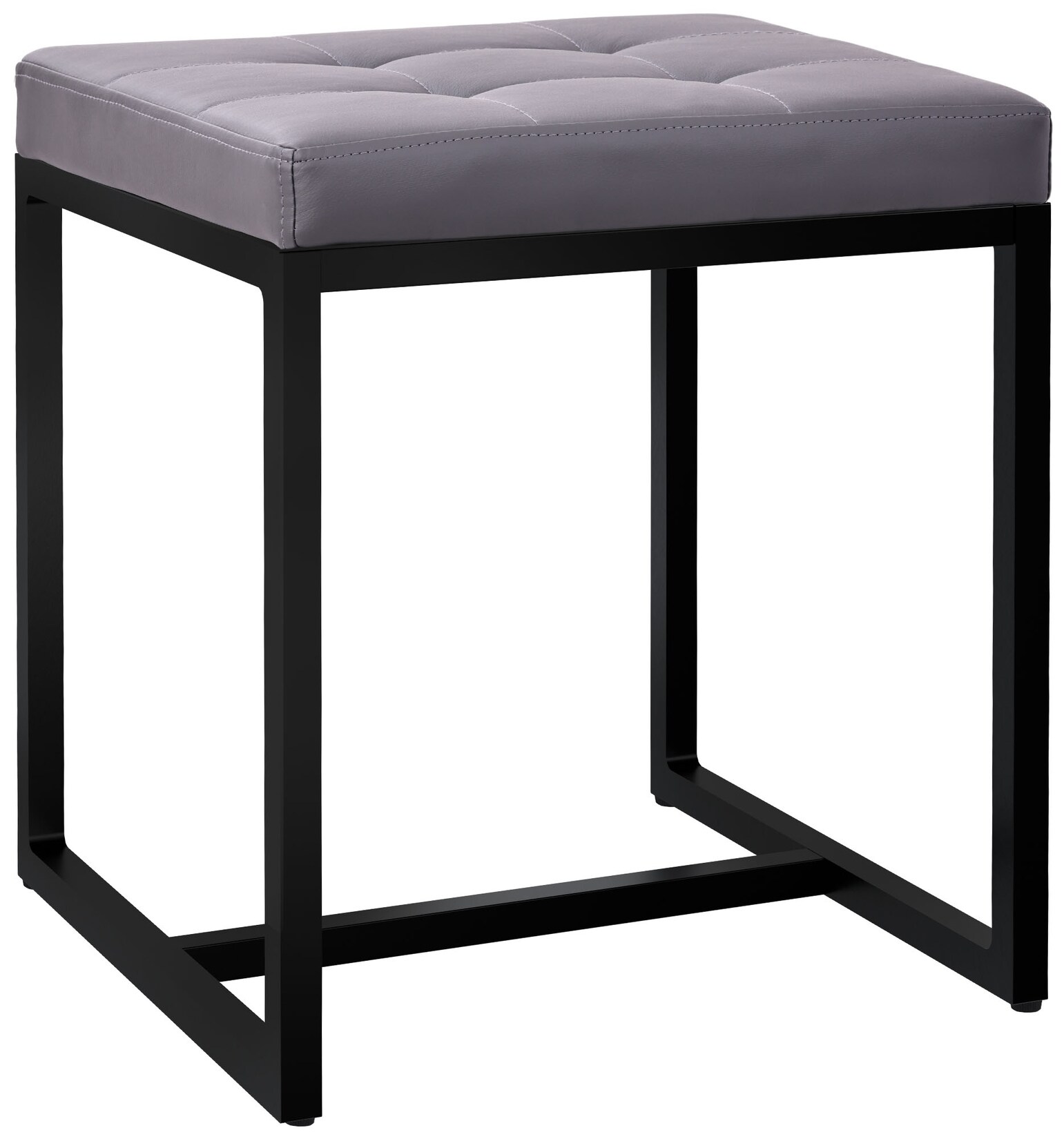 CLP Sitzhocker Barci B Kunstleder Farbe: grau, Material: Kunstleder