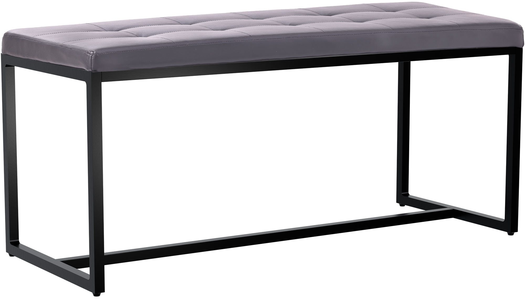 CLP Sitzbank Barci I Moderne Bank | Hochwertige Polsterbank mit schwarz pulverbeschichteten Eisengestell - Bild 1