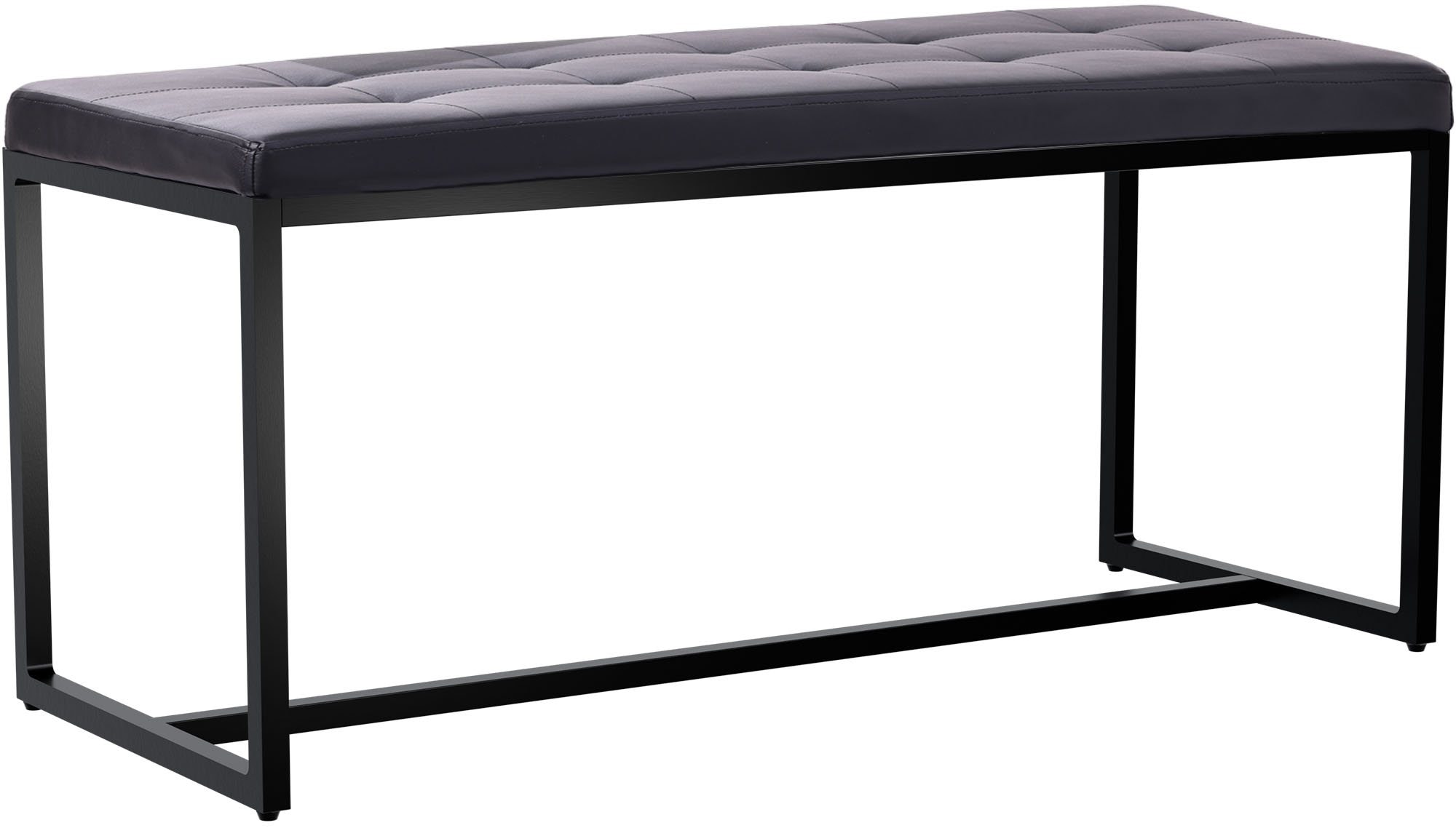 CLP Sitzbank Barci I Moderne Bank | Hochwertige Polsterbank mit schwarz pulverbeschichteten Eisengestell - Bild 1