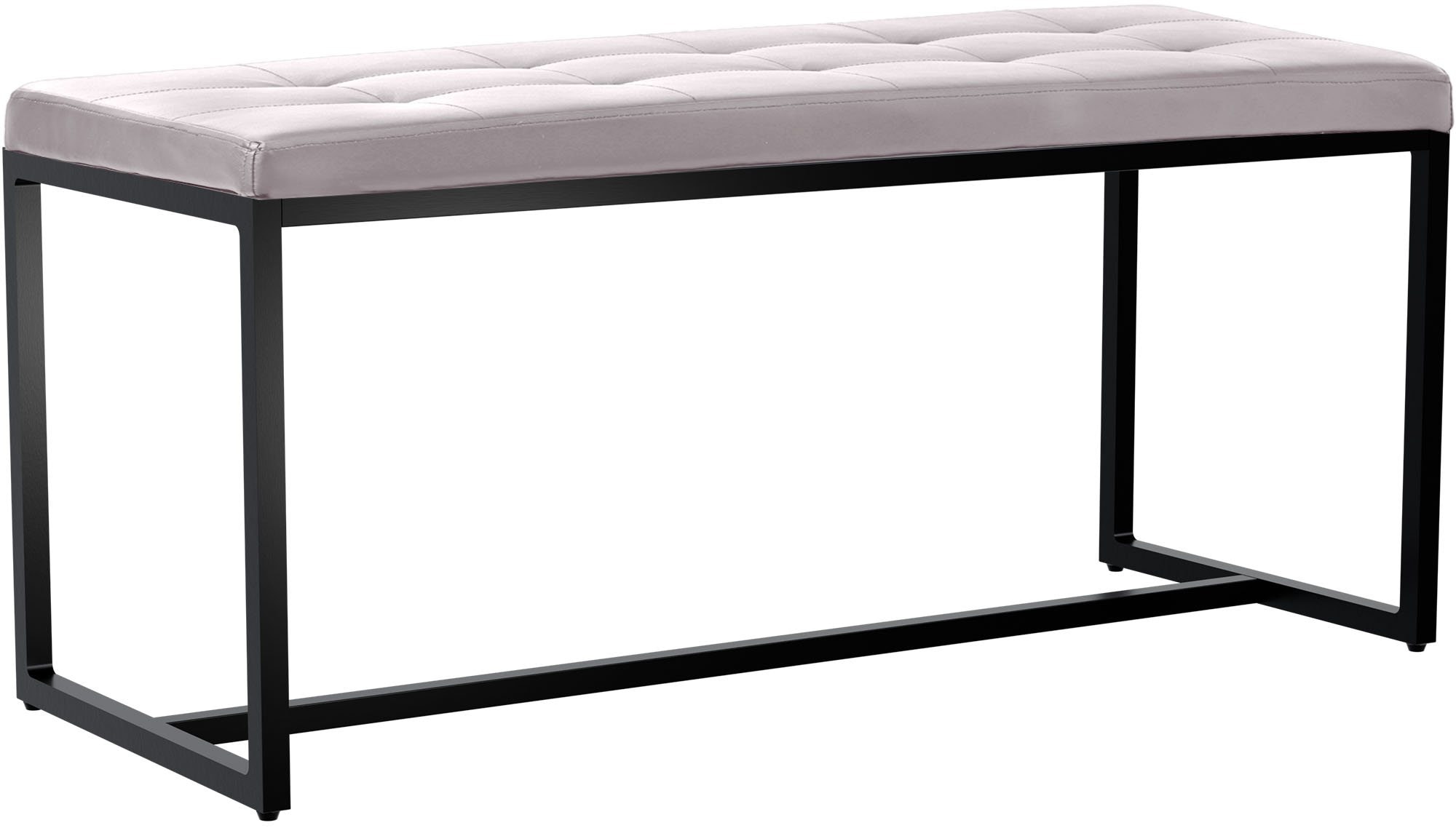 CLP Sitzbank Barci I Moderne Bank | Hochwertige Polsterbank mit schwarz pulverbeschichteten Eisengestell - Bild 1