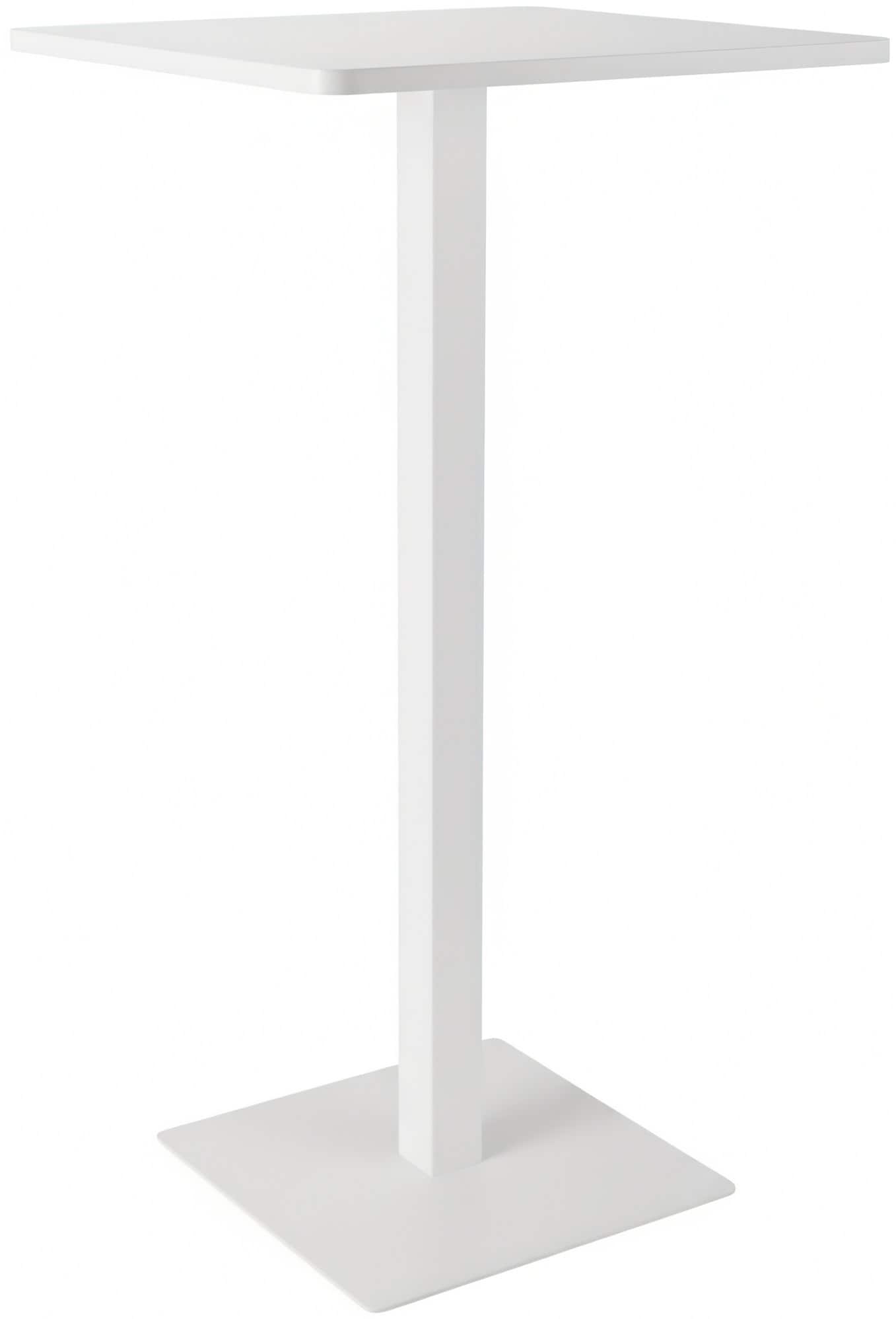 CLP Stehtisch eckig 60 cm Sharon, Bartisch quadratisch mit stabilem Metallgestell aus Stahl pulverbeschichtet - Bild 1