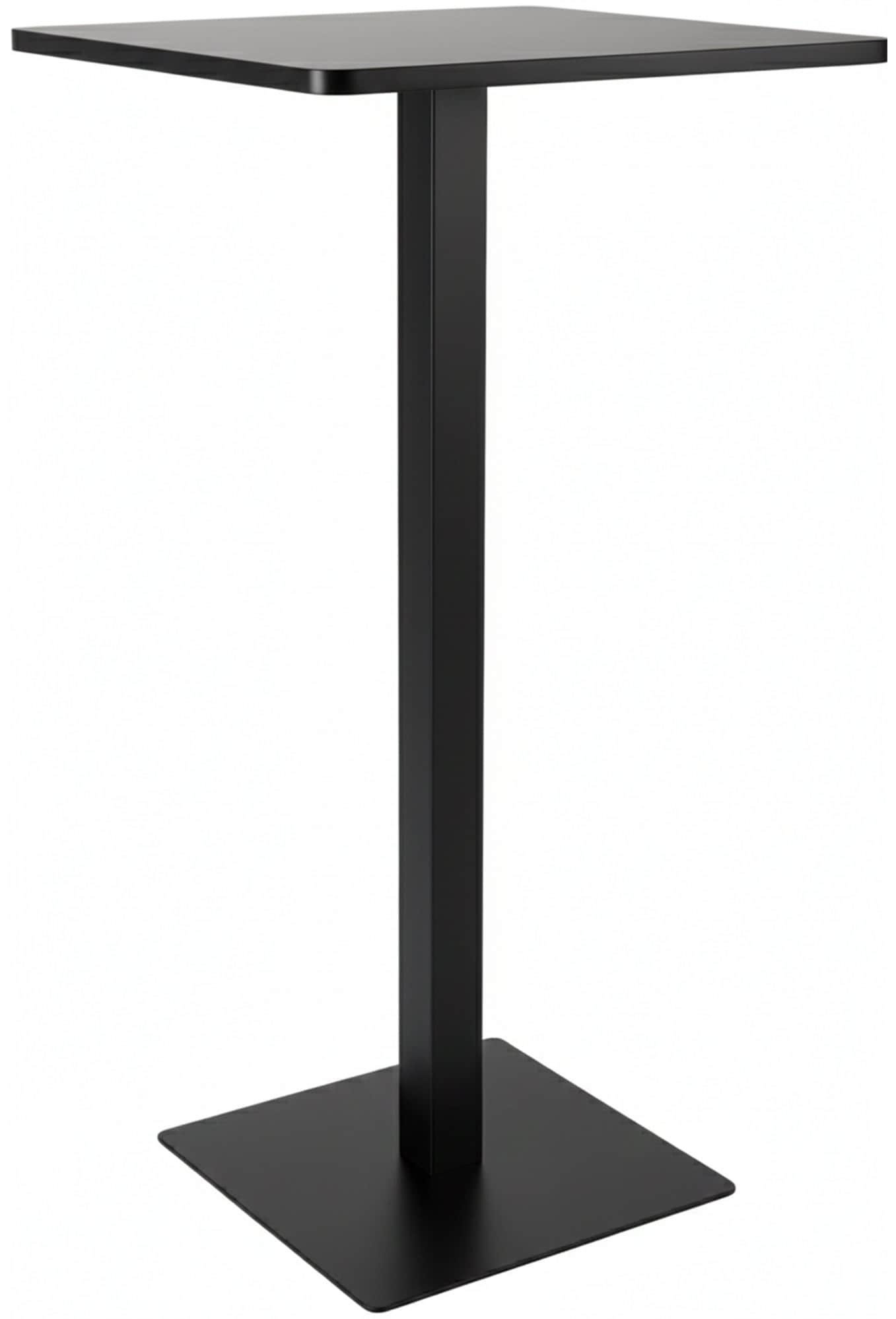 CLP Stehtisch eckig 60 cm Sharon, Bartisch quadratisch mit stabilem Metallgestell aus Stahl pulverbeschichtet - Bild 1