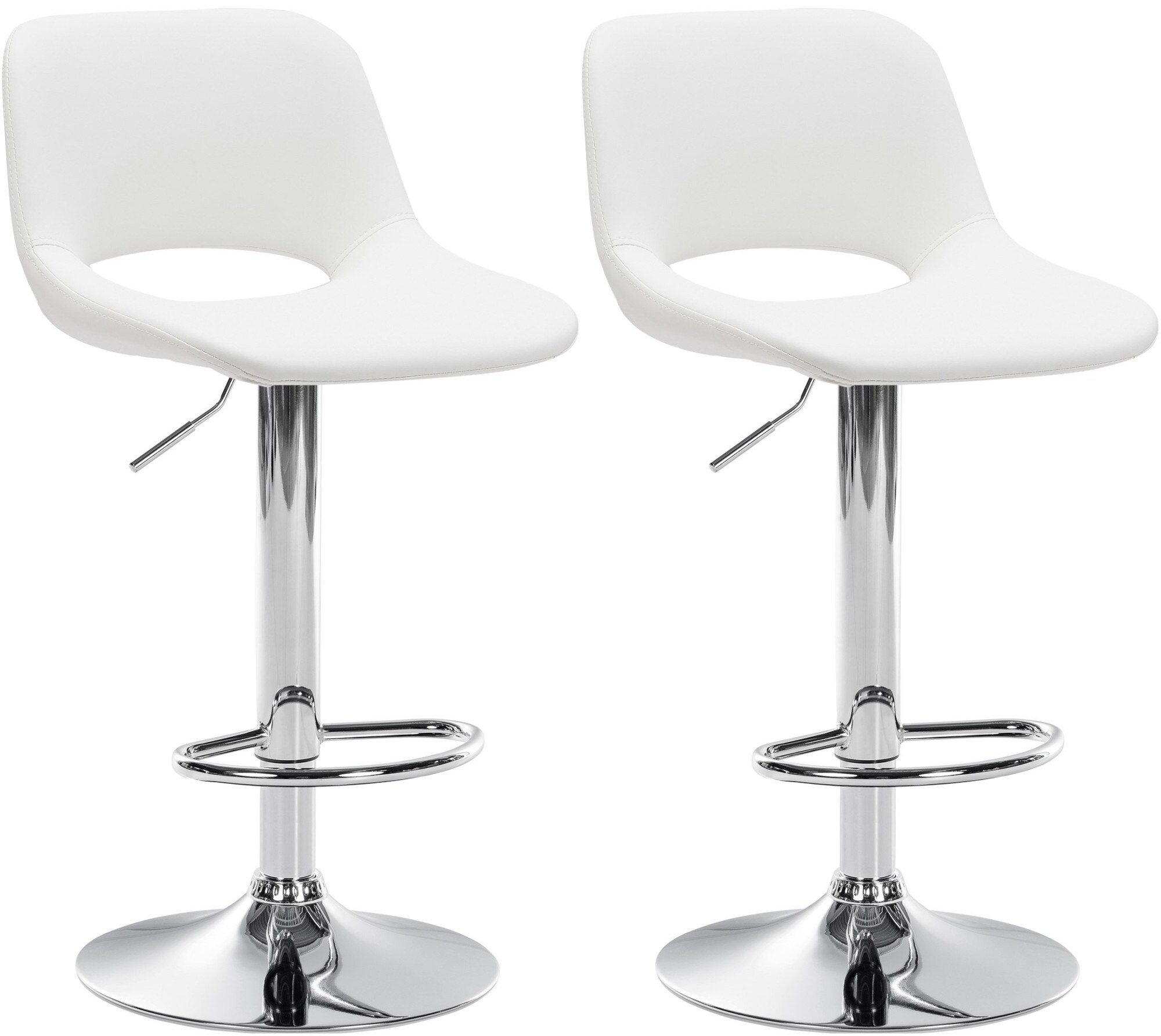 CLP 2er Set Barhocker Camden I Kunstleder-Bezug - Bild 1