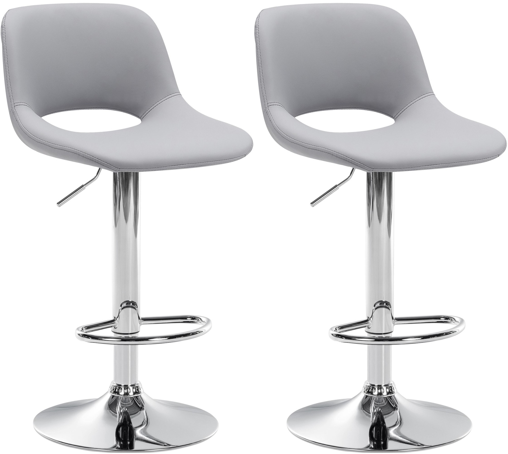 CLP 2er Set Barhocker Camden I Kunstleder-Bezug - Bild 1