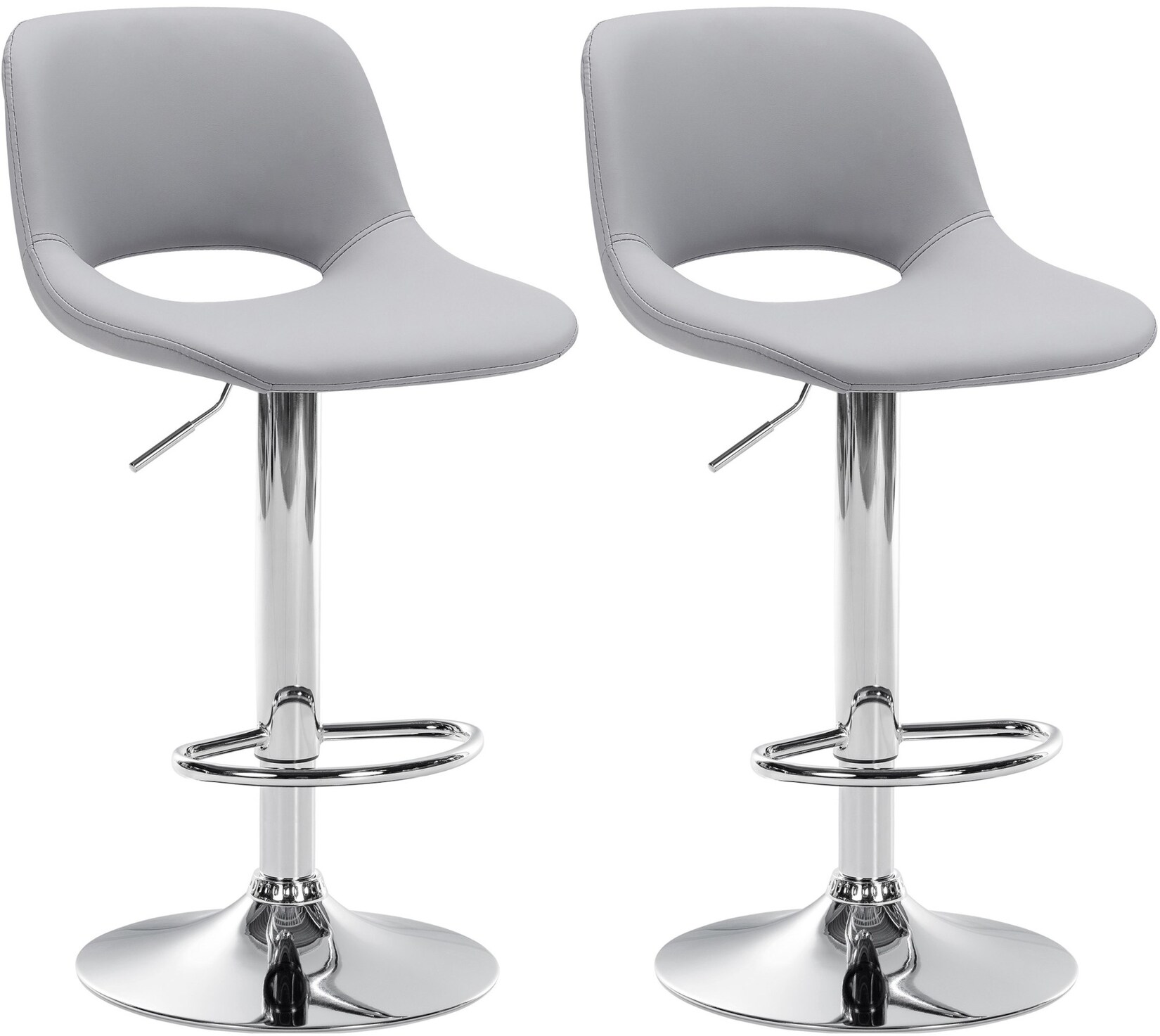 CLP 2er Set Barhocker Camden I Kunstleder-Bezug | 04255716337698