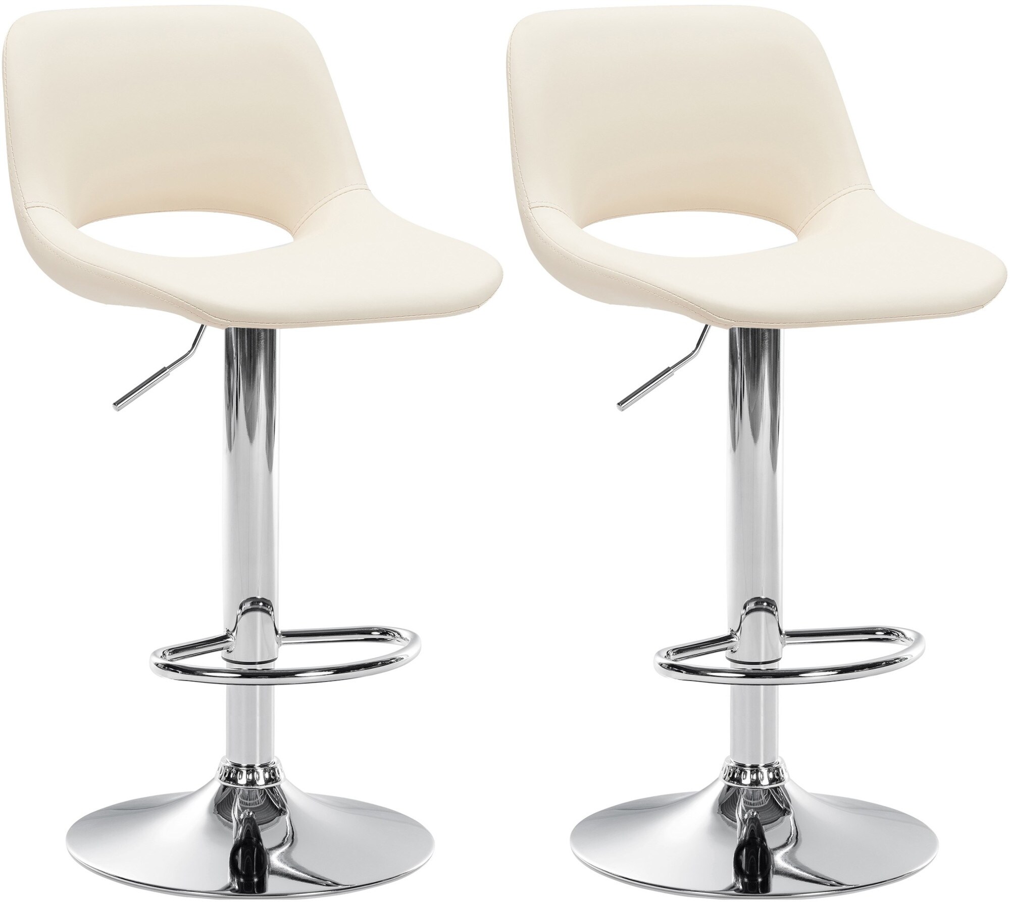 CLP 2er Set Barhocker Camden I Kunstleder-Bezug - Bild 1