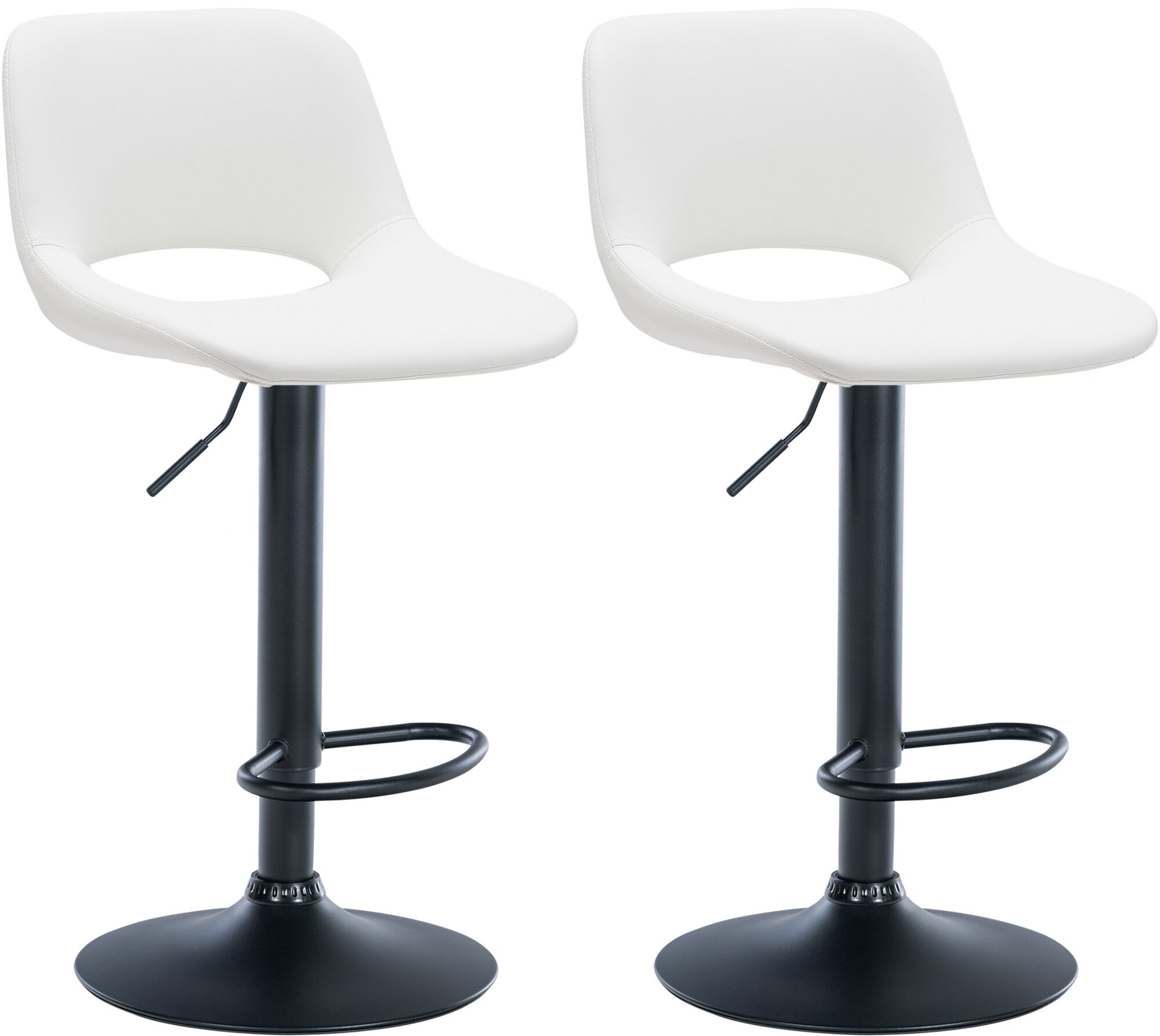 CLP 2er Set Barhocker Camden I Kunstleder-Bezug - Bild 1