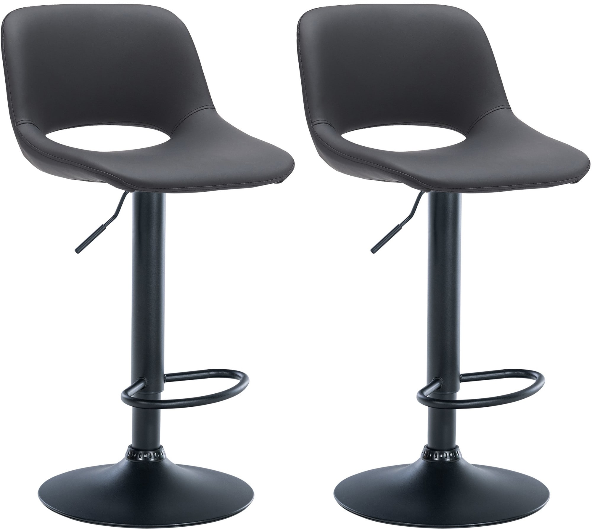 CLP 2er Set Barhocker Camden I Kunstleder-Bezug - Bild 1