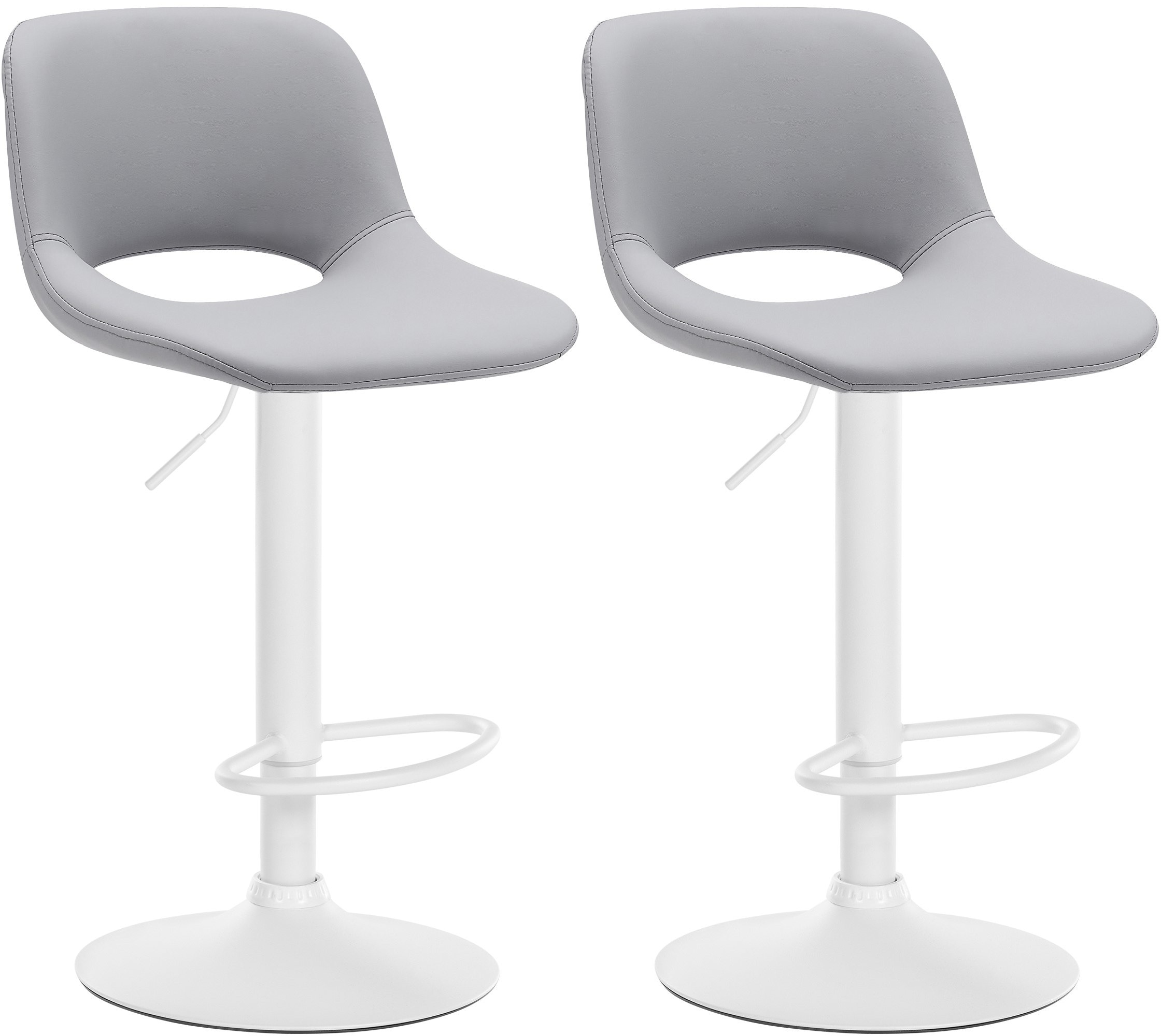 CLP 2er Set Barhocker Camden I Kunstleder-Bezug - Bild 1