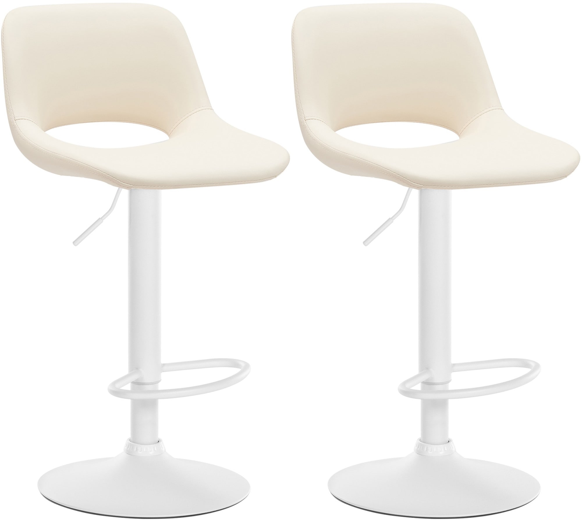 CLP 2er Set Barhocker Camden I Kunstleder-Bezug - Bild 1