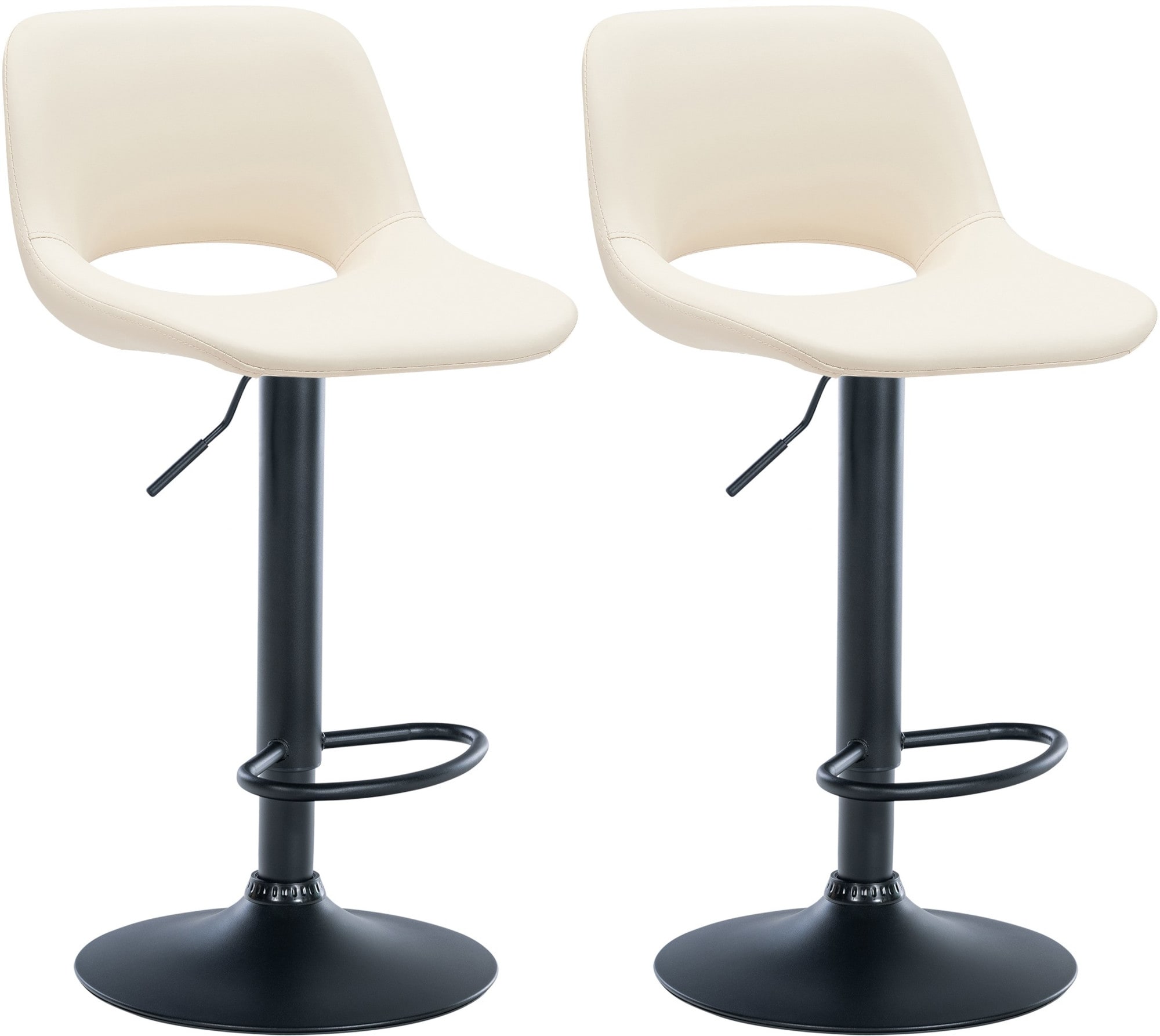 CLP 2er Set Barhocker Camden I Kunstleder-Bezug - Bild 1