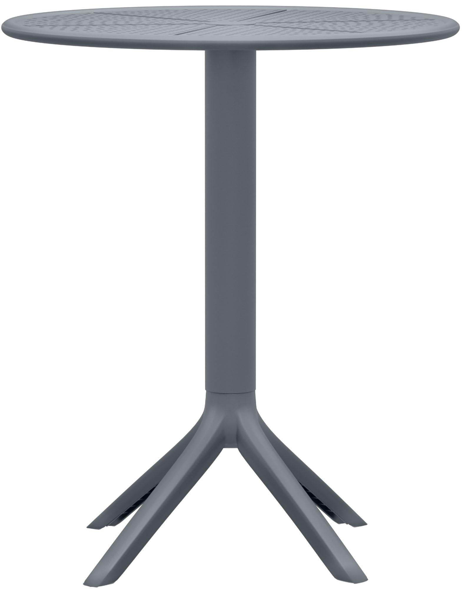 CLP Tisch Lacota &Oslash; 60 cm I Gartentisch wetterfest und UV-best&auml;ndig I Runder Balkontisch aus langlebigem Polypropylen - Bild 1