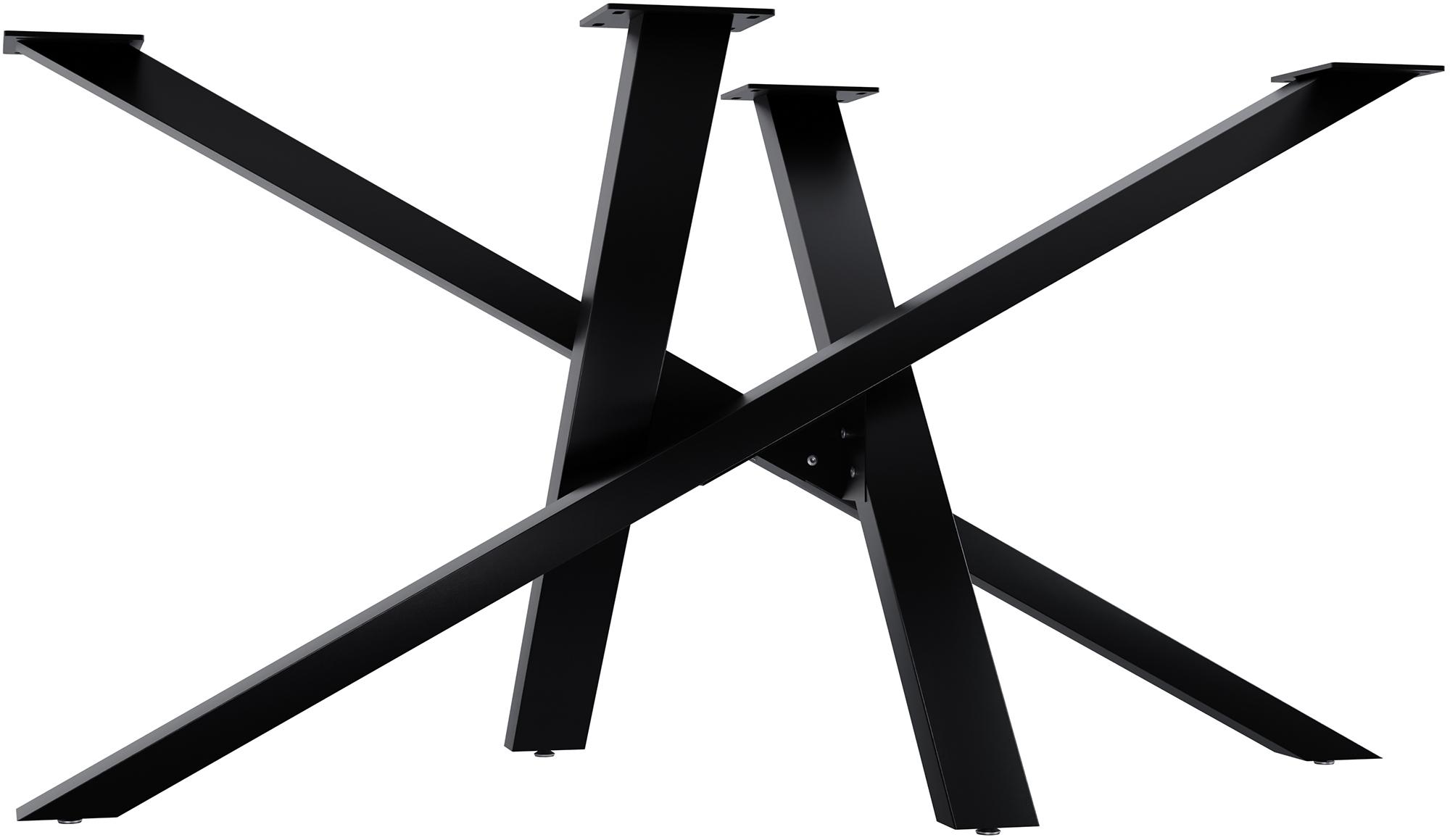 CLP Tischbeine Metall schwarz Finney, Tischkufen f&uuml;r DIY-Esstische, Tischgestell aus pulverbeschichtetem Stahl, H&ouml;he 72 cm - Bild 1