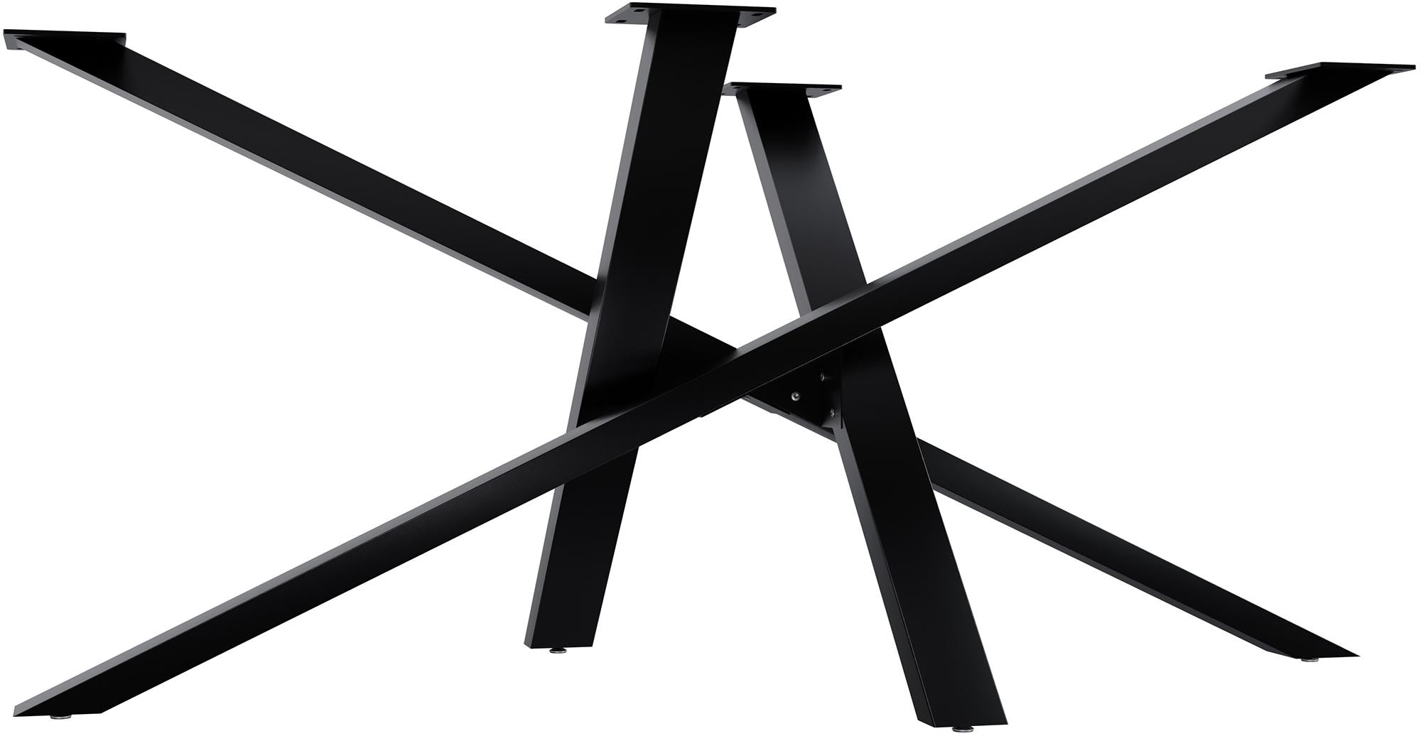 CLP Tischbeine Metall schwarz Finney, Tischkufen f&uuml;r DIY-Esstische, Tischgestell aus pulverbeschichtetem Stahl, H&ouml;he 72 cm - Bild 1