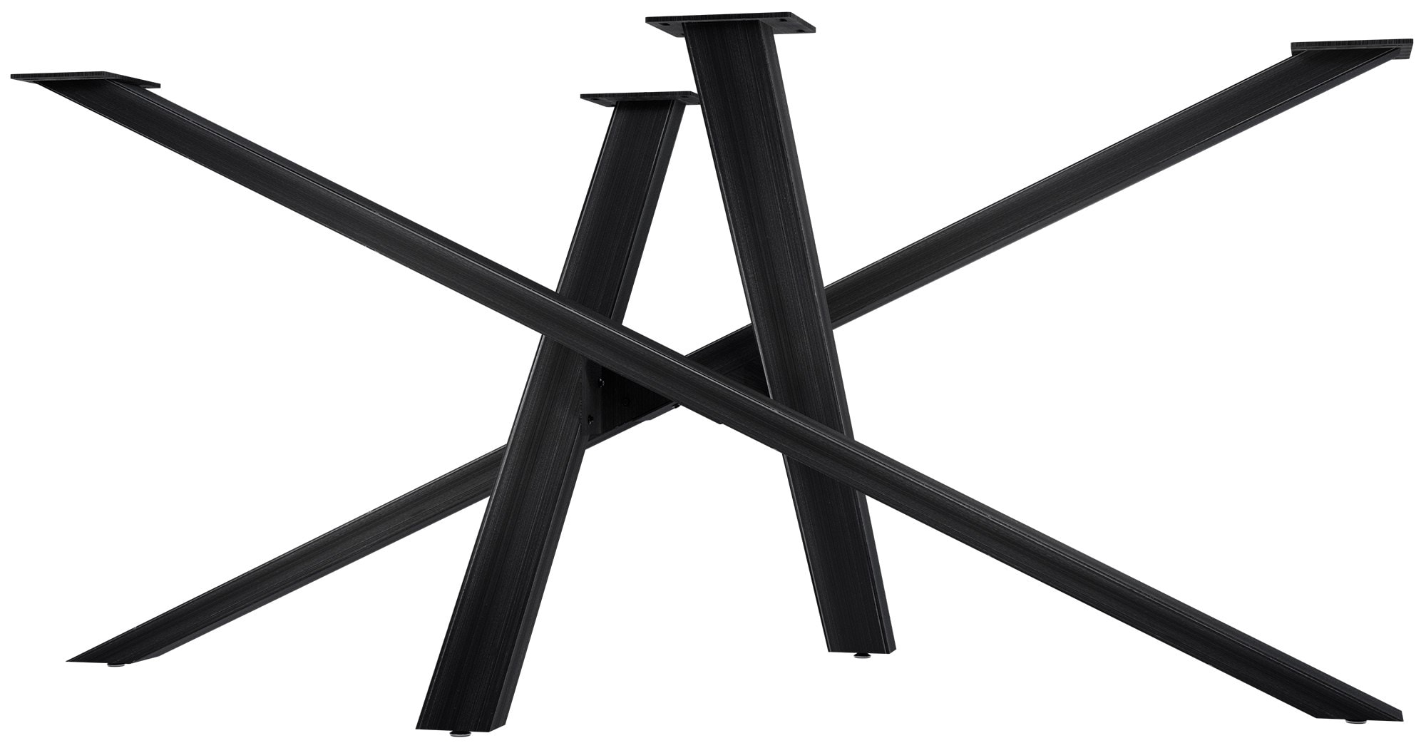 CLP Tischbeine Metall schwarz Finney, Tischkufen f&uuml;r DIY-Esstische, Tischgestell aus pulverbeschichtetem Stahl, H&ouml;he 72 cm - Bild 1