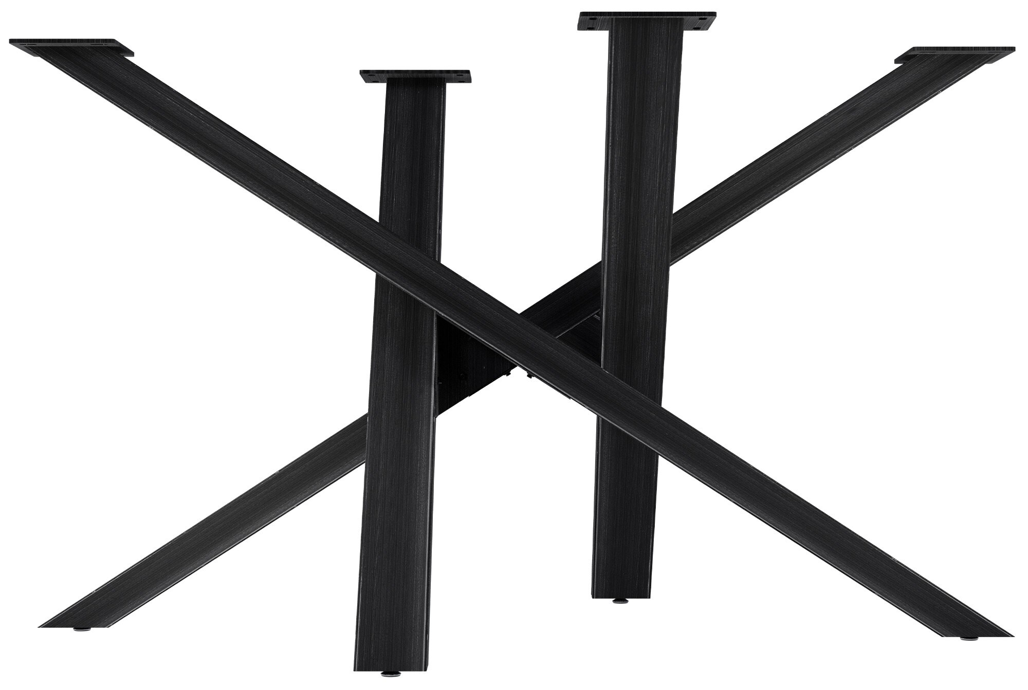 CLP Tischbeine Metall schwarz Finney, Tischkufen f&uuml;r DIY-Esstische, Tischgestell aus pulverbeschichtetem Stahl, H&ouml;he 72 cm - Bild 1