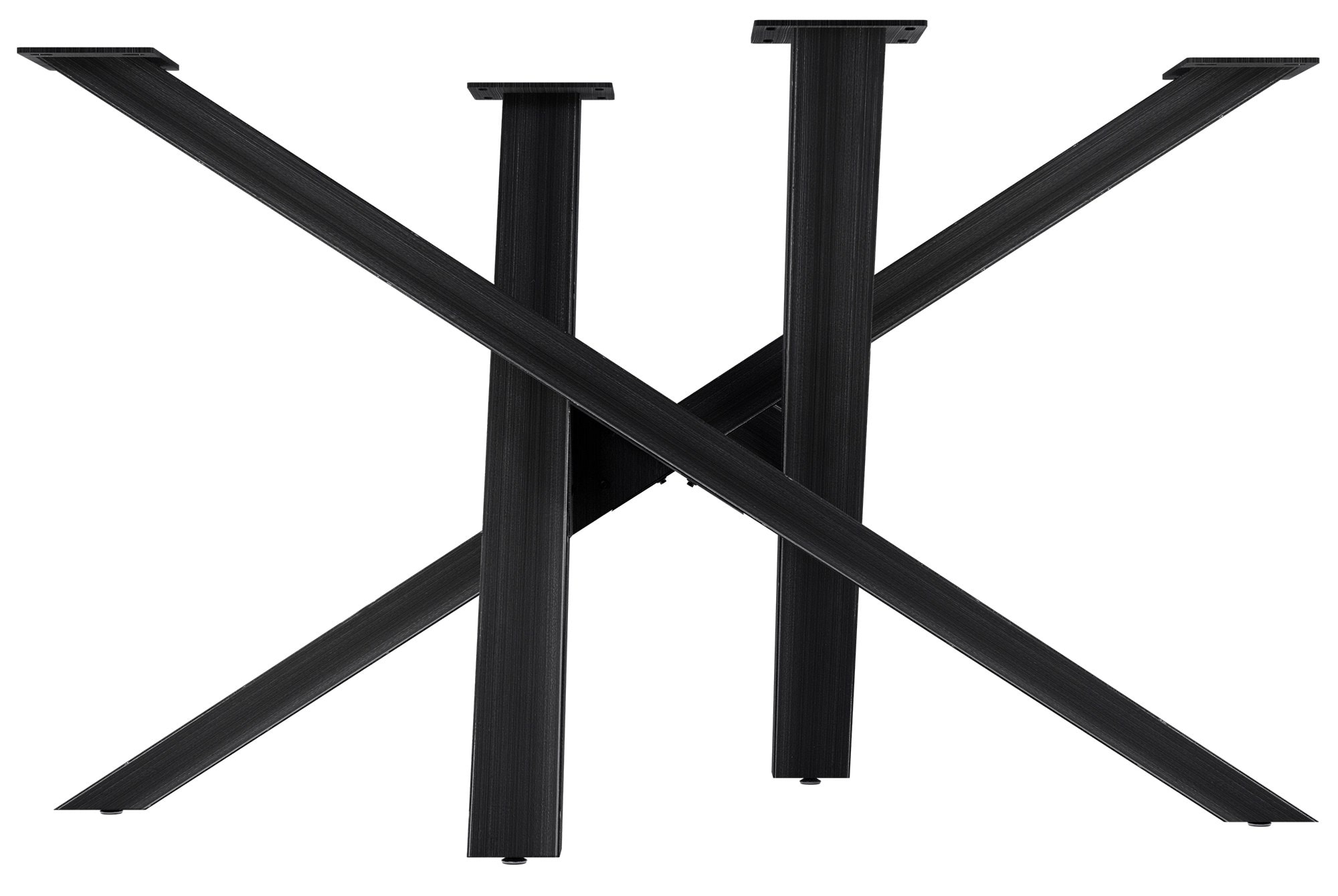 CLP Tischbeine Metall schwarz Finney, Tischkufen f&uuml;r DIY-Esstische, Tischgestell aus pulverbeschichtetem Stahl, H&ouml;he 72 cm - Bild 1