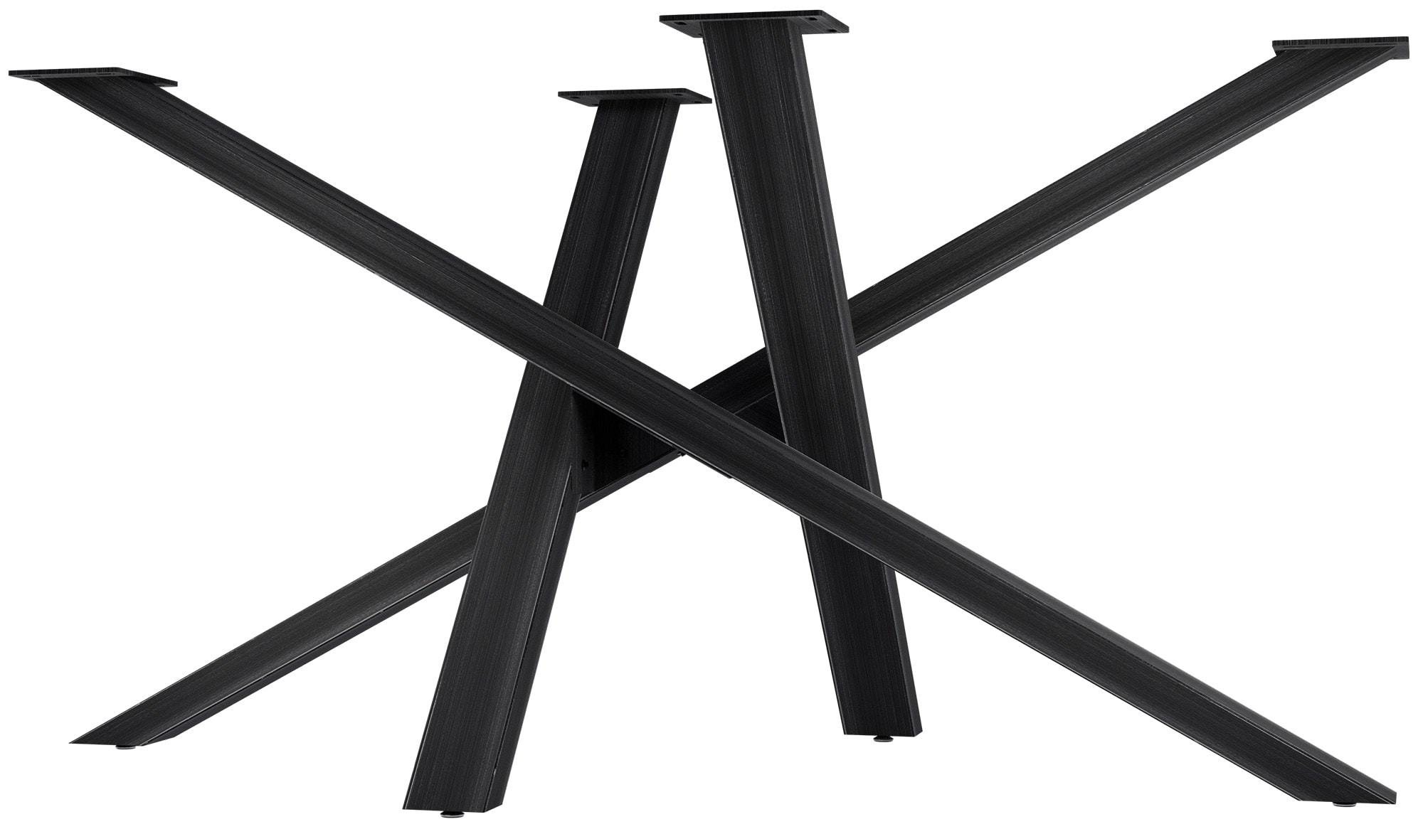 CLP Tischbeine Metall schwarz Finney, Tischkufen f&uuml;r DIY-Esstische, Tischgestell aus pulverbeschichtetem Stahl, H&ouml;he 72 cm - Bild 1