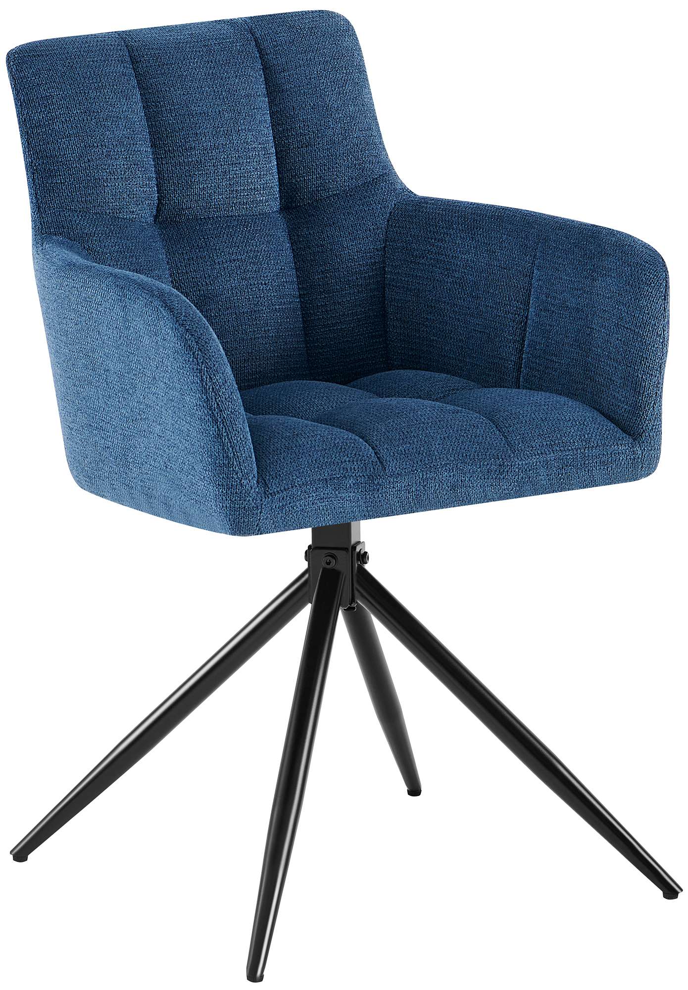 CLP Esszimmerstuhl Jonah, schwenkbarer Polsterstuhl mit Armlehne, 180&deg; Auto-R&uuml;ckstellmechanismus, Stoffbezug pflegeleicht, Stuhl f&uuml;r K&uuml;che - Bild 1