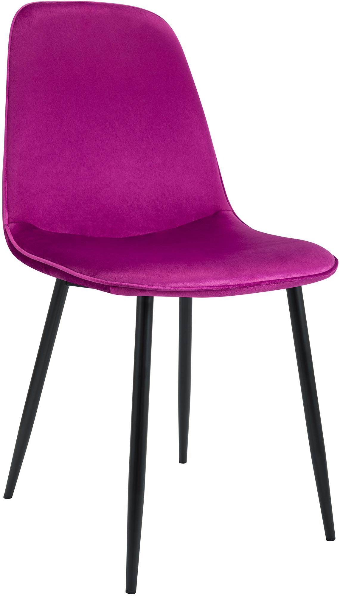 CLP Esszimmerstuhl gepolstert Maryam, K&uuml;chenstuhl mit R&uuml;ckenlehne und schwarzem Metallgestell, bis 150 kg belastbar - Bild 1