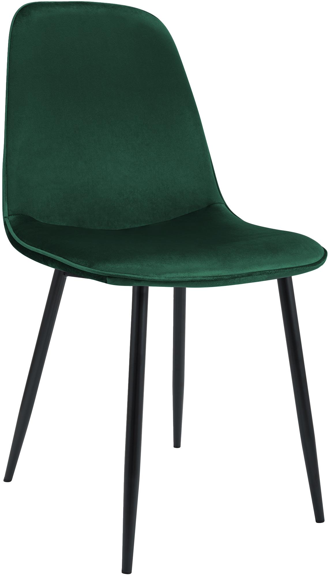 CLP Esszimmerstuhl gepolstert Maryam, K&uuml;chenstuhl mit R&uuml;ckenlehne und schwarzem Metallgestell, bis 150 kg belastbar - Bild 1