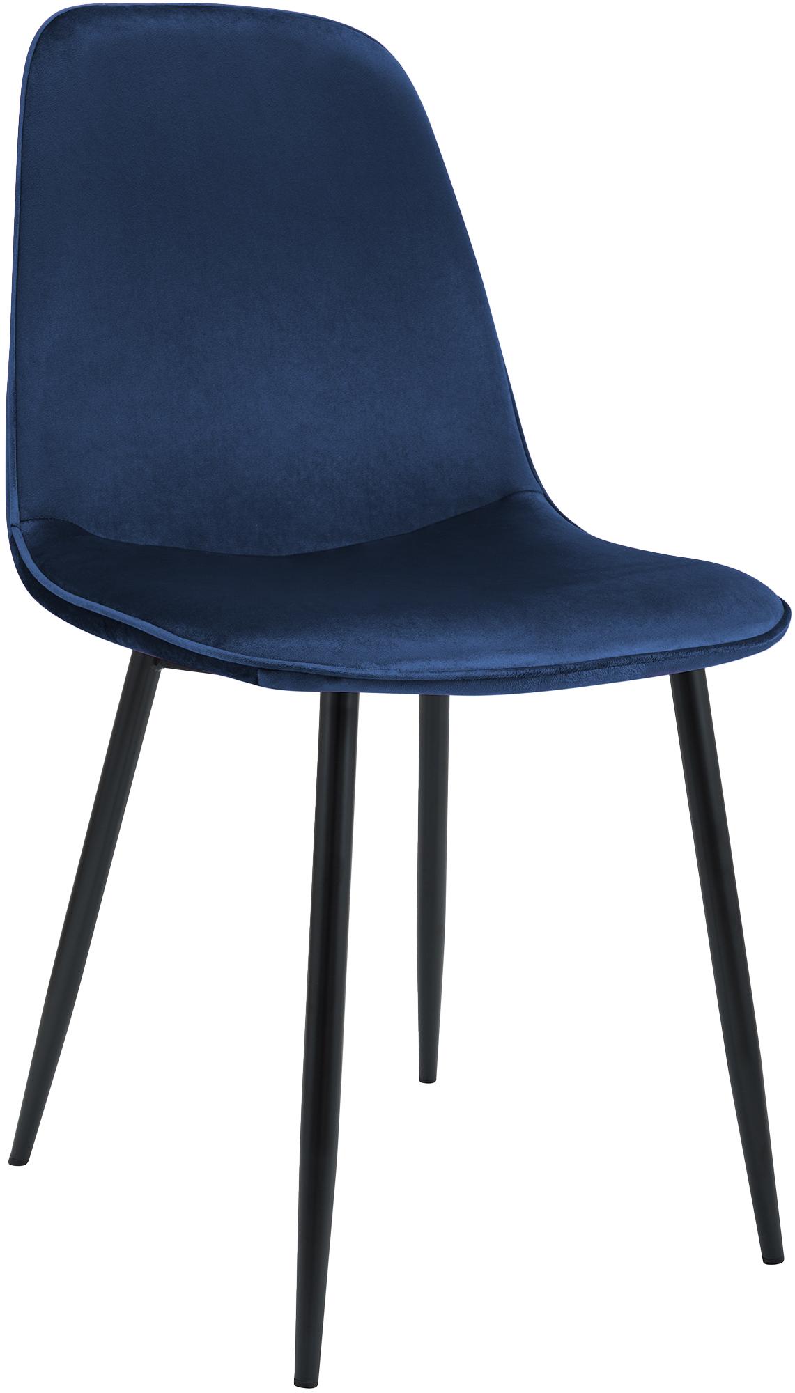 CLP Esszimmerstuhl gepolstert Maryam, K&uuml;chenstuhl mit R&uuml;ckenlehne und schwarzem Metallgestell, bis 150 kg belastbar - Bild 1