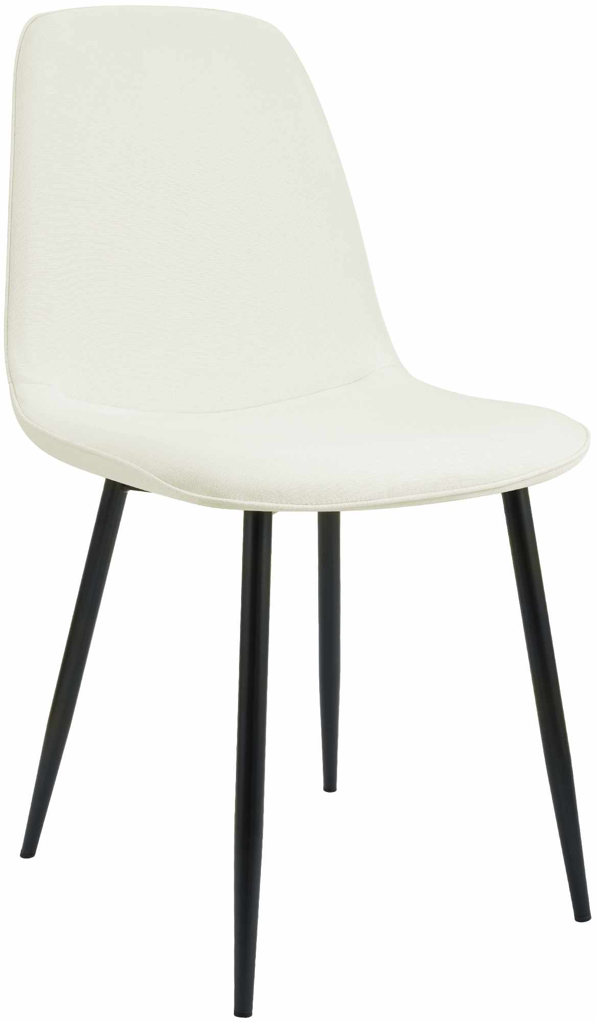 CLP Esszimmerstuhl gepolstert Maryam, K&uuml;chenstuhl mit R&uuml;ckenlehne und schwarzem Metallgestell, bis 150 kg belastbar - Bild 1