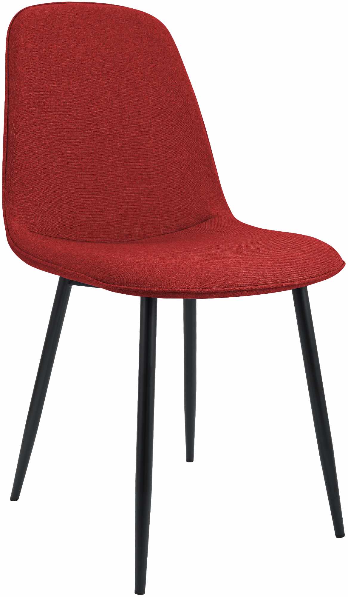 CLP Esszimmerstuhl gepolstert Maryam, K&uuml;chenstuhl mit R&uuml;ckenlehne und schwarzem Metallgestell, bis 150 kg belastbar - Bild 1