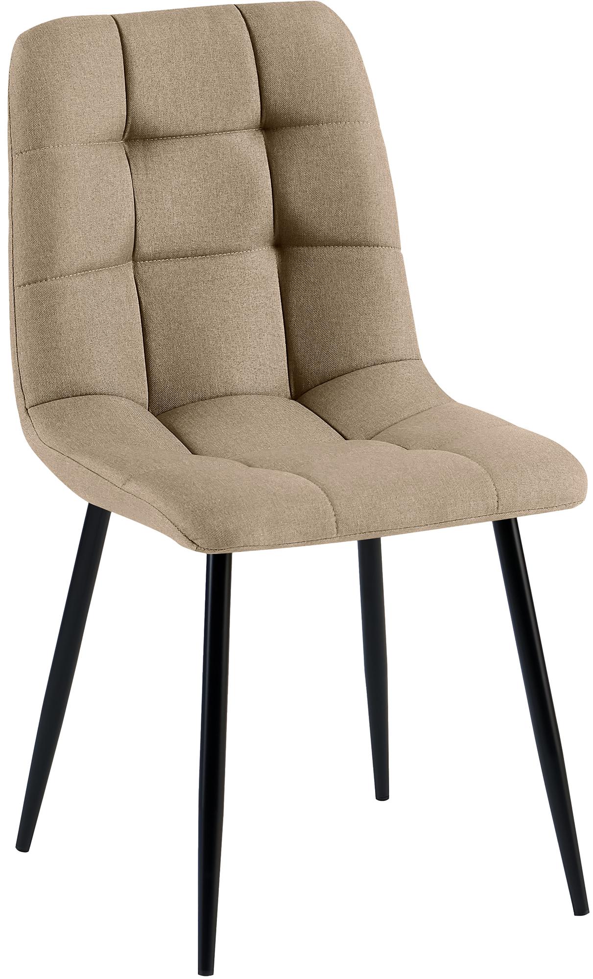 CLP Esszimmerstuhl Tilde, K&uuml;chenstuhl gepolstert mit gestepptem Bezug, Polsterstuhl mit Metallgestell, bis 150 kg belastbar - Bild 1