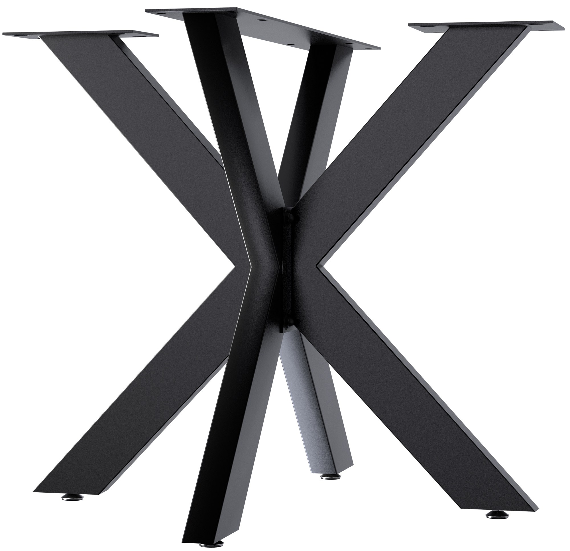 CLP Tischbeine Biloxi I Tischkufen f&uuml;r DIY-Tische I H&ouml;he 71 cm I Sternf&ouml;rmiges Tischgestell aus pulverbeschichtetem Stahl - Bild 1