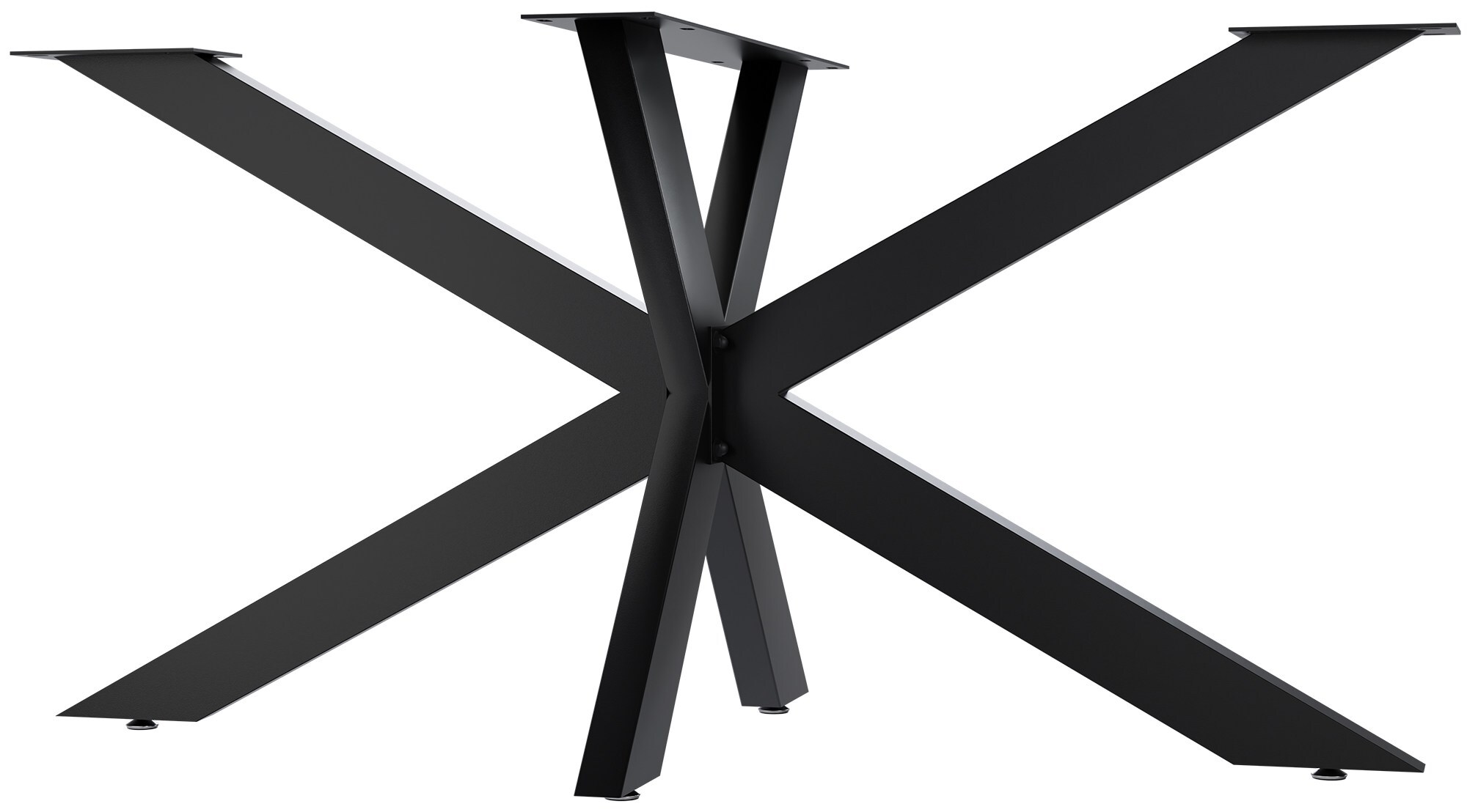 CLP Tischbeine Biloxi I Tischkufen f&uuml;r DIY-Tische I H&ouml;he 71 cm I Sternf&ouml;rmiges Tischgestell aus pulverbeschichtetem Stahl - Bild 1