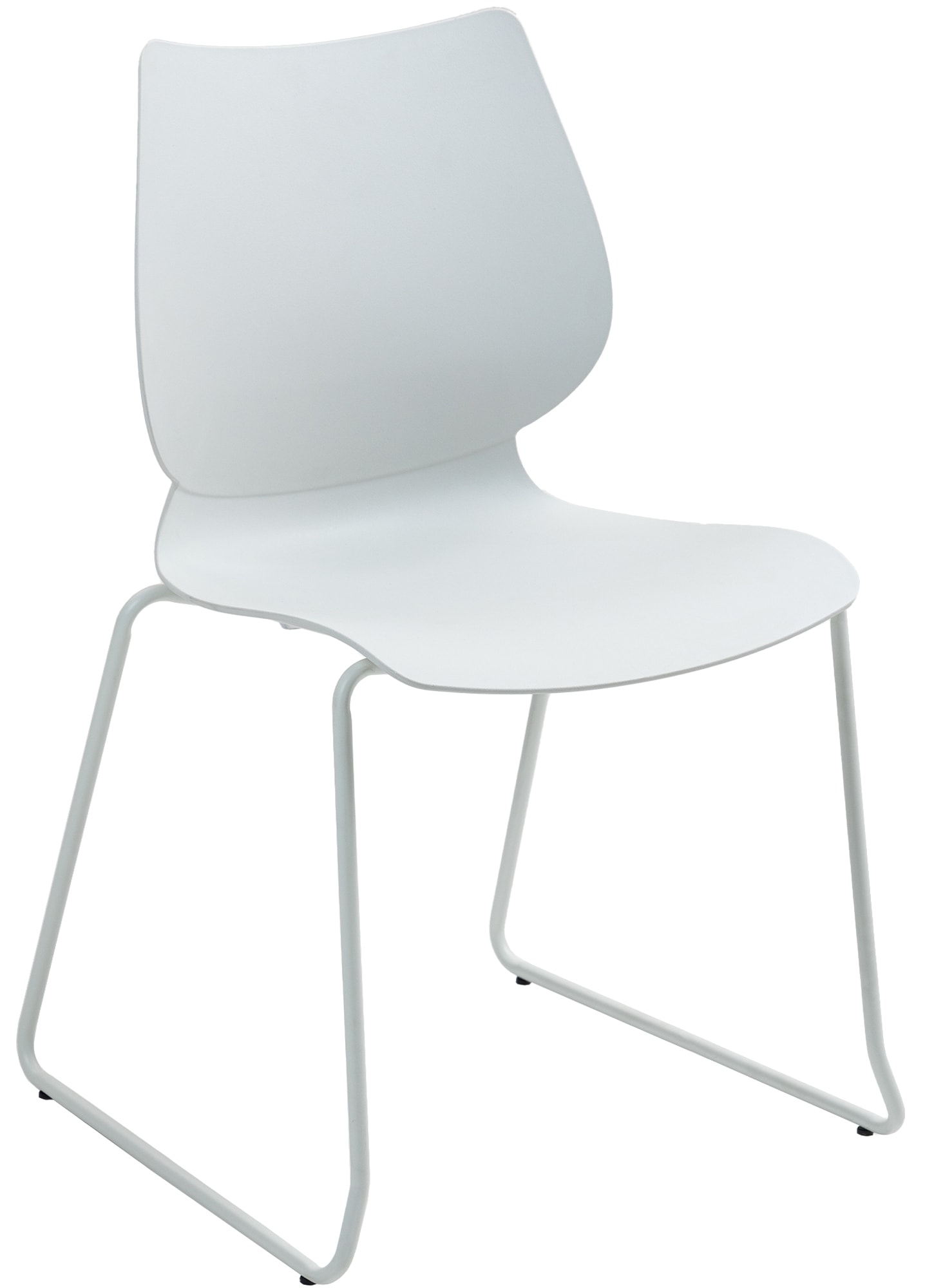 CLP Stapelstuhl Houma, platzsparend stapelbar, mit R&uuml;ckenlehne, Sitzschale aus Kunststoff, stabiles Metallgestell, Esszimmerstuhl modern - Bild 1