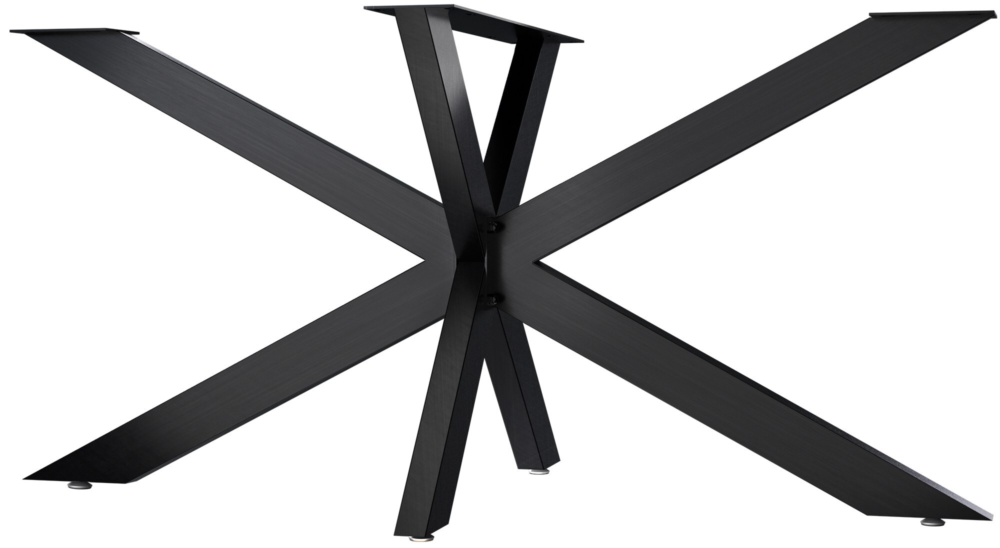 CLP Tischbeine Hardwick I Tischkufen f&uuml;r DIY-Tische mit H&ouml;he 71 cm I Sternf&ouml;rmiges Tischgestell aus pulverbeschichtetem Stahl - Bild 1