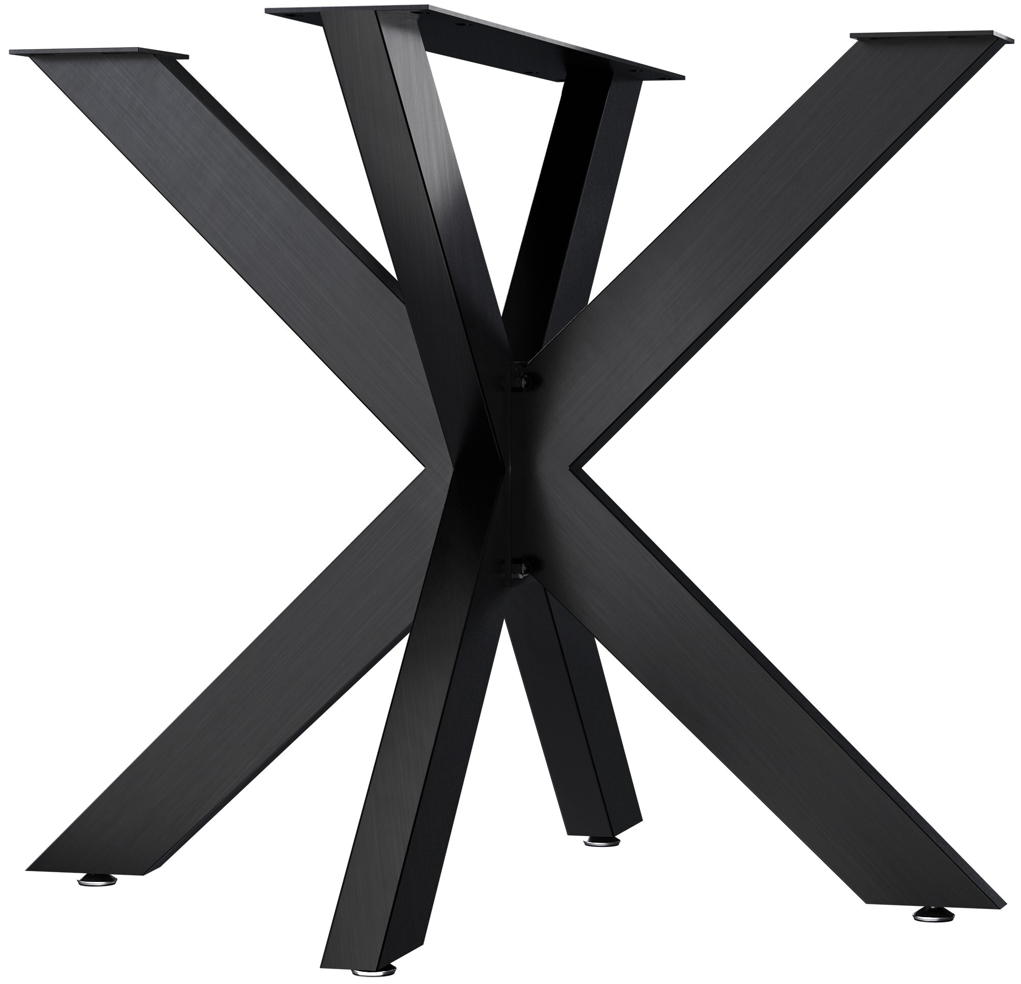 CLP Tischbeine Hardwick I Tischkufen f&uuml;r DIY-Tische mit H&ouml;he 71 cm I Sternf&ouml;rmiges Tischgestell aus pulverbeschichtetem Stahl - Bild 1