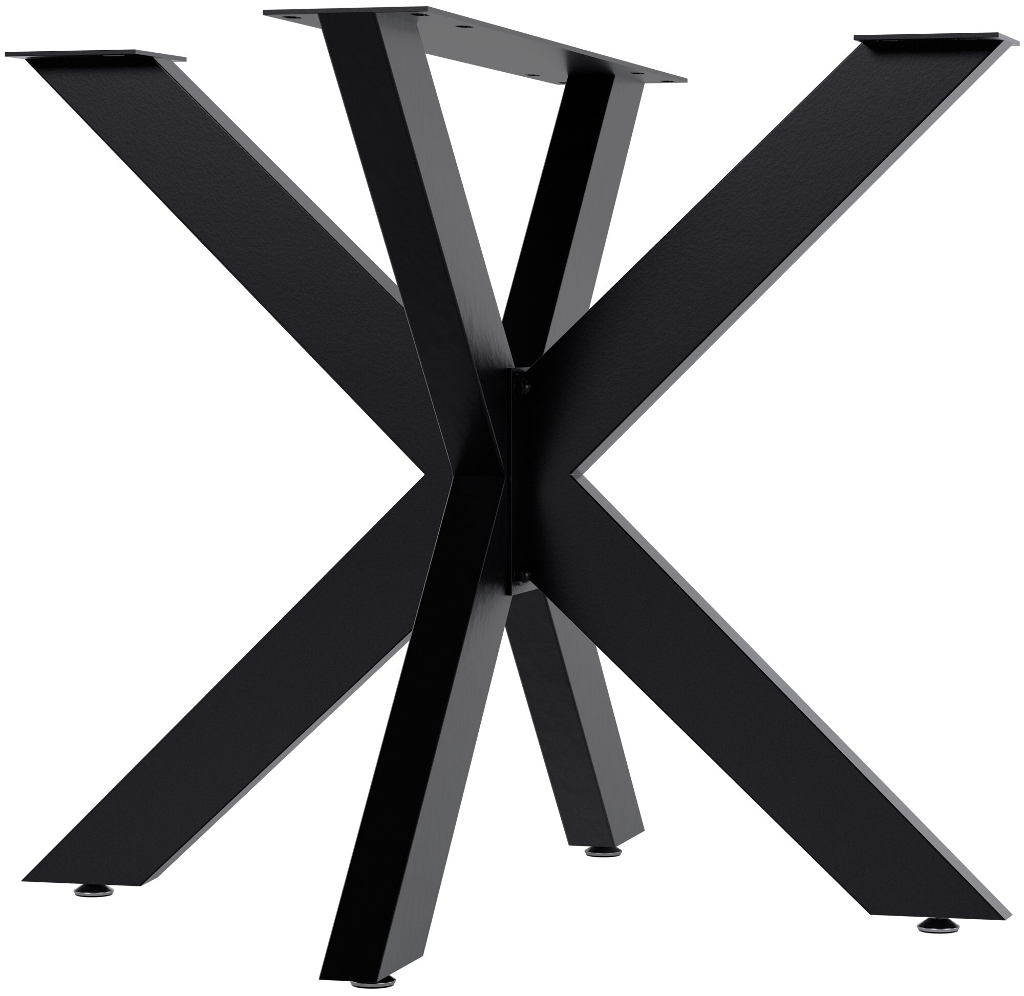 CLP Tischbeine Hardwick I Tischkufen f&uuml;r DIY-Tische mit H&ouml;he 71 cm I Sternf&ouml;rmiges Tischgestell aus pulverbeschichtetem Stahl - Bild 1