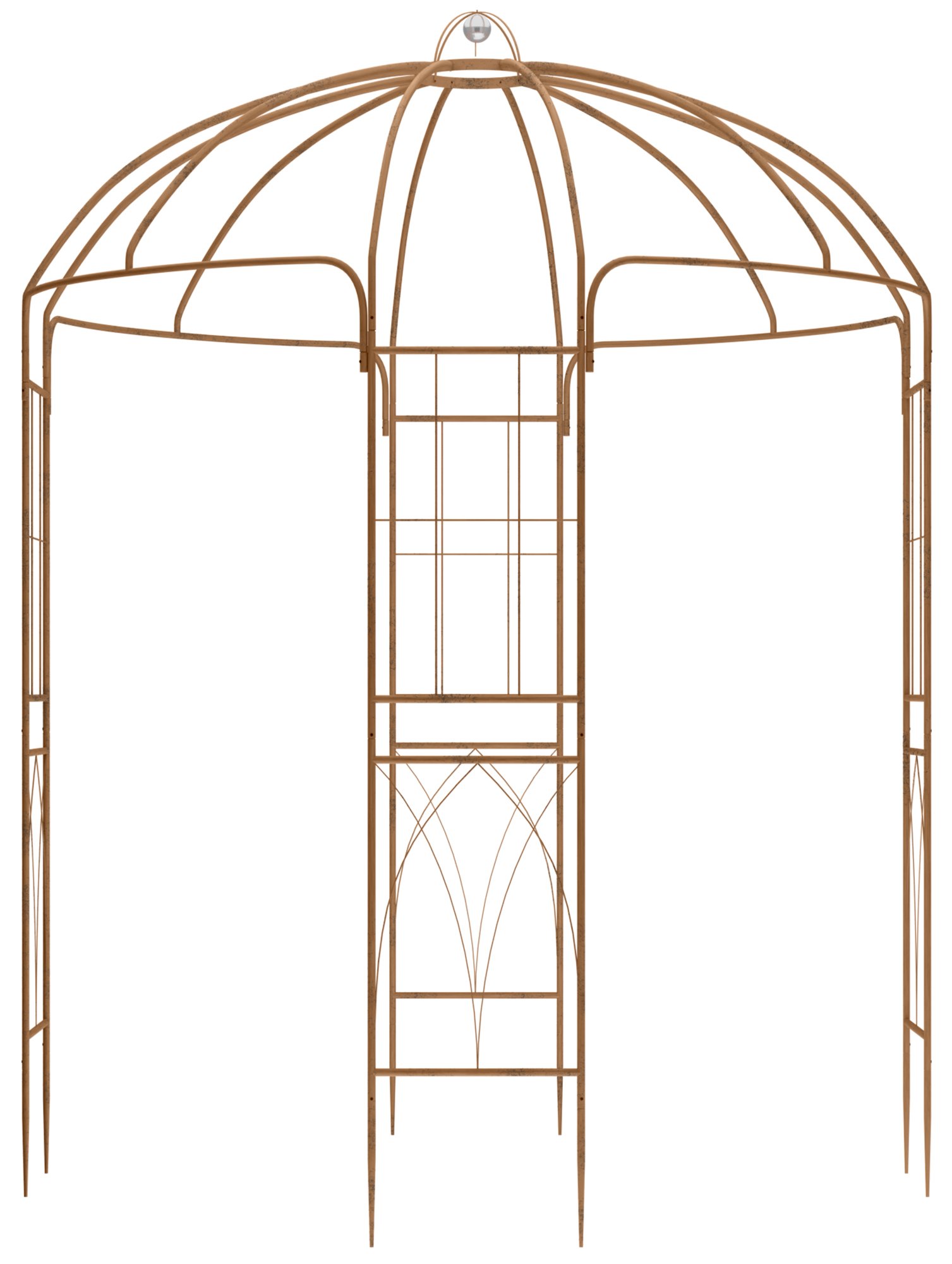 CLP Gartenpavillon wetterfest Keira, Rosenbogen mit Rankhilfe, 270x200 cm, Stahlgestell pulverbeschichtet, stabil & dekorativ f&uuml;r Terrasse - Bild 1