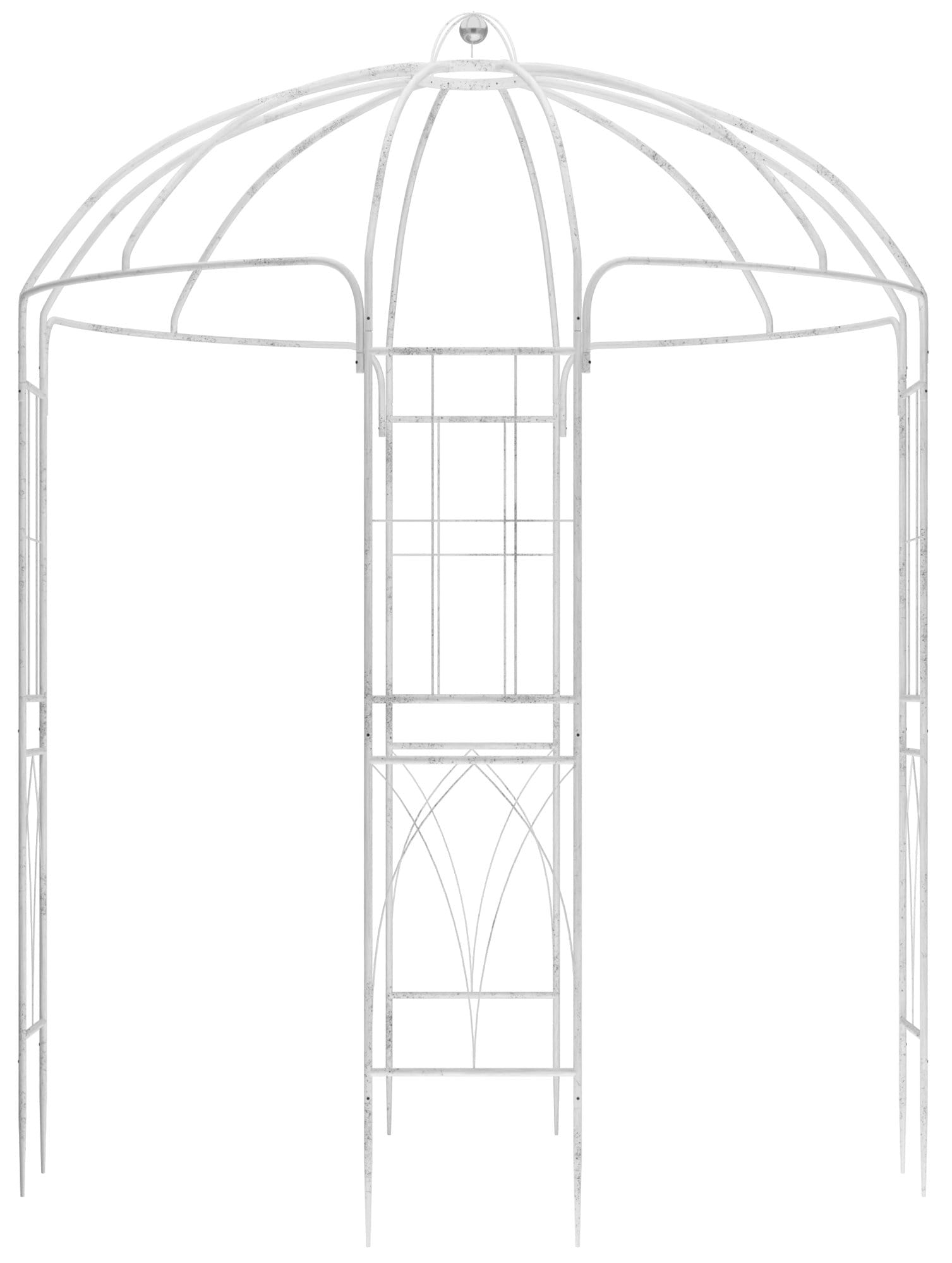 CLP Gartenpavillon wetterfest Keira, Rosenbogen mit Rankhilfe, 270x200 cm, Stahlgestell pulverbeschichtet, stabil & dekorativ f&uuml;r Terrasse - Bild 1