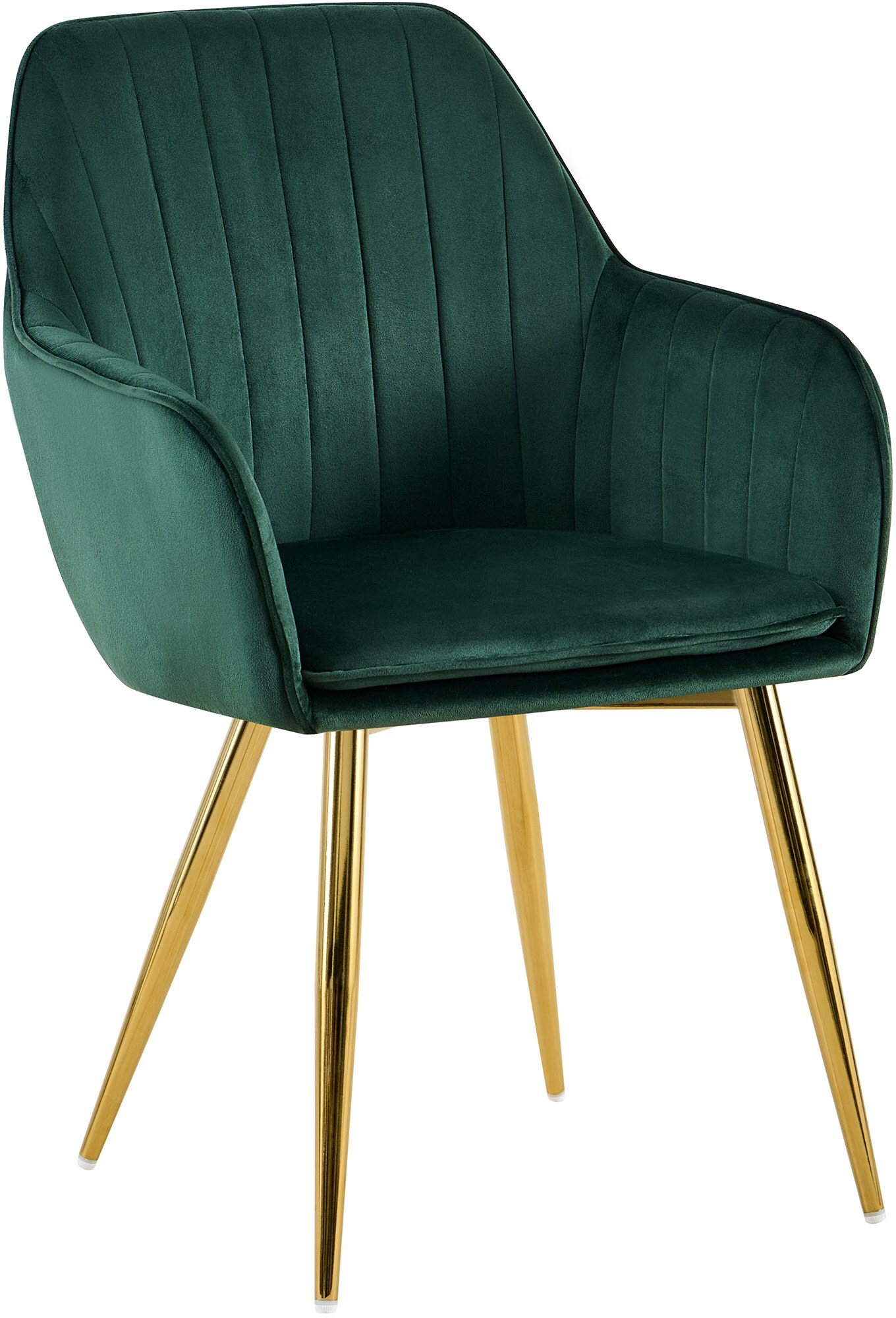 CLP Esszimmerstuhl Cheryl Samt, komfortabler Sessel mit robustem Gestell, Belastbarkeit von max. 150 kg - Bild 1