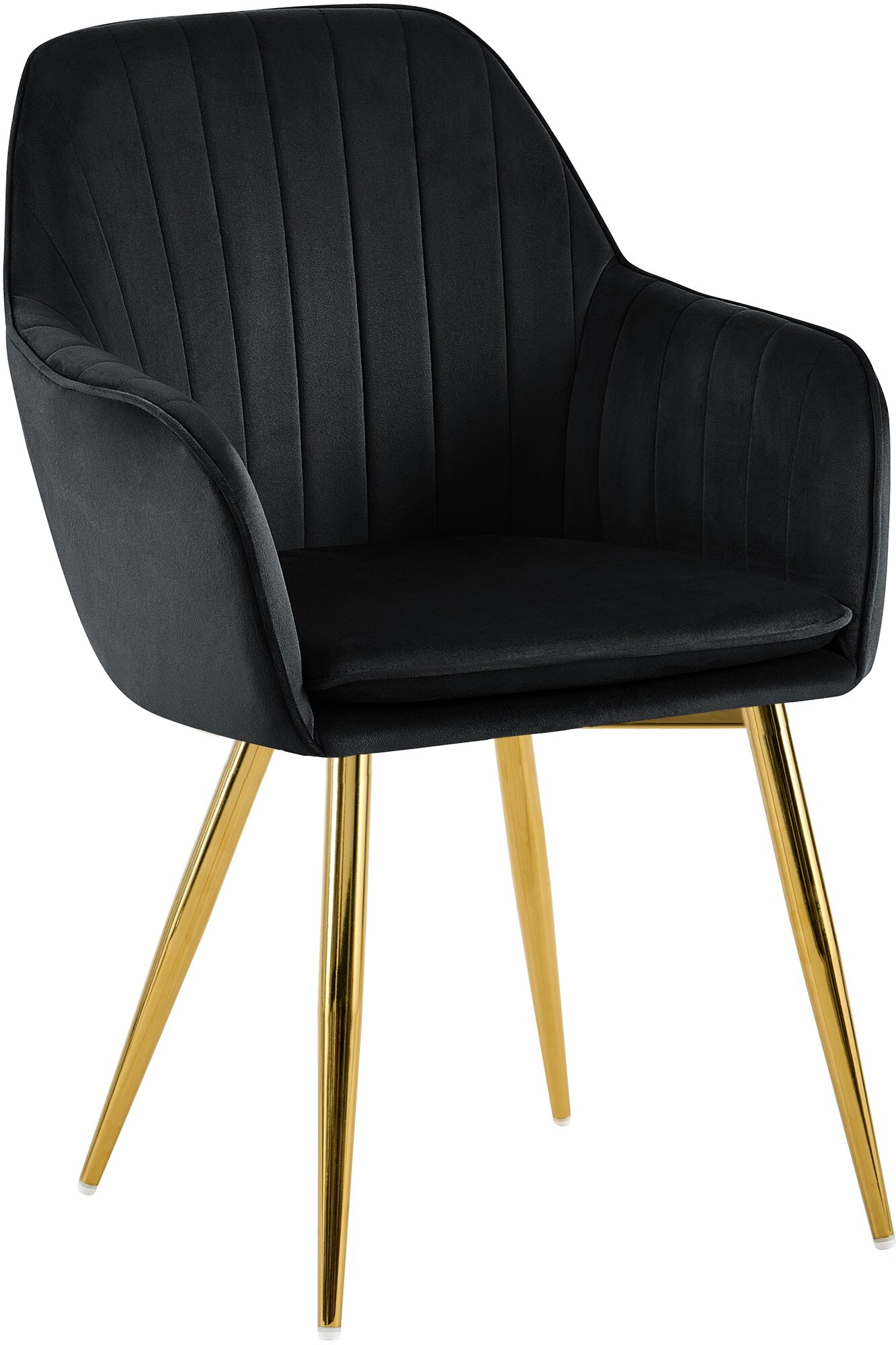 CLP Esszimmerstuhl Cheryl Samt, komfortabler Sessel mit robustem Gestell, Belastbarkeit von max. 150 kg - Bild 1