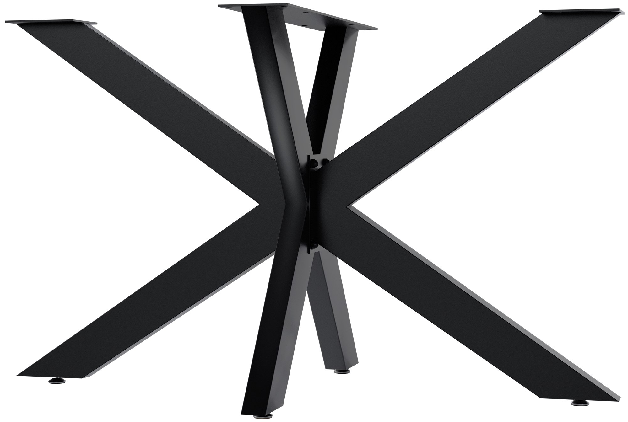 CLP Tischbeine Hardwick I Tischkufen f&uuml;r DIY-Tische mit H&ouml;he 71 cm I Sternf&ouml;rmiges Tischgestell aus pulverbeschichtetem Stahl - Bild 1