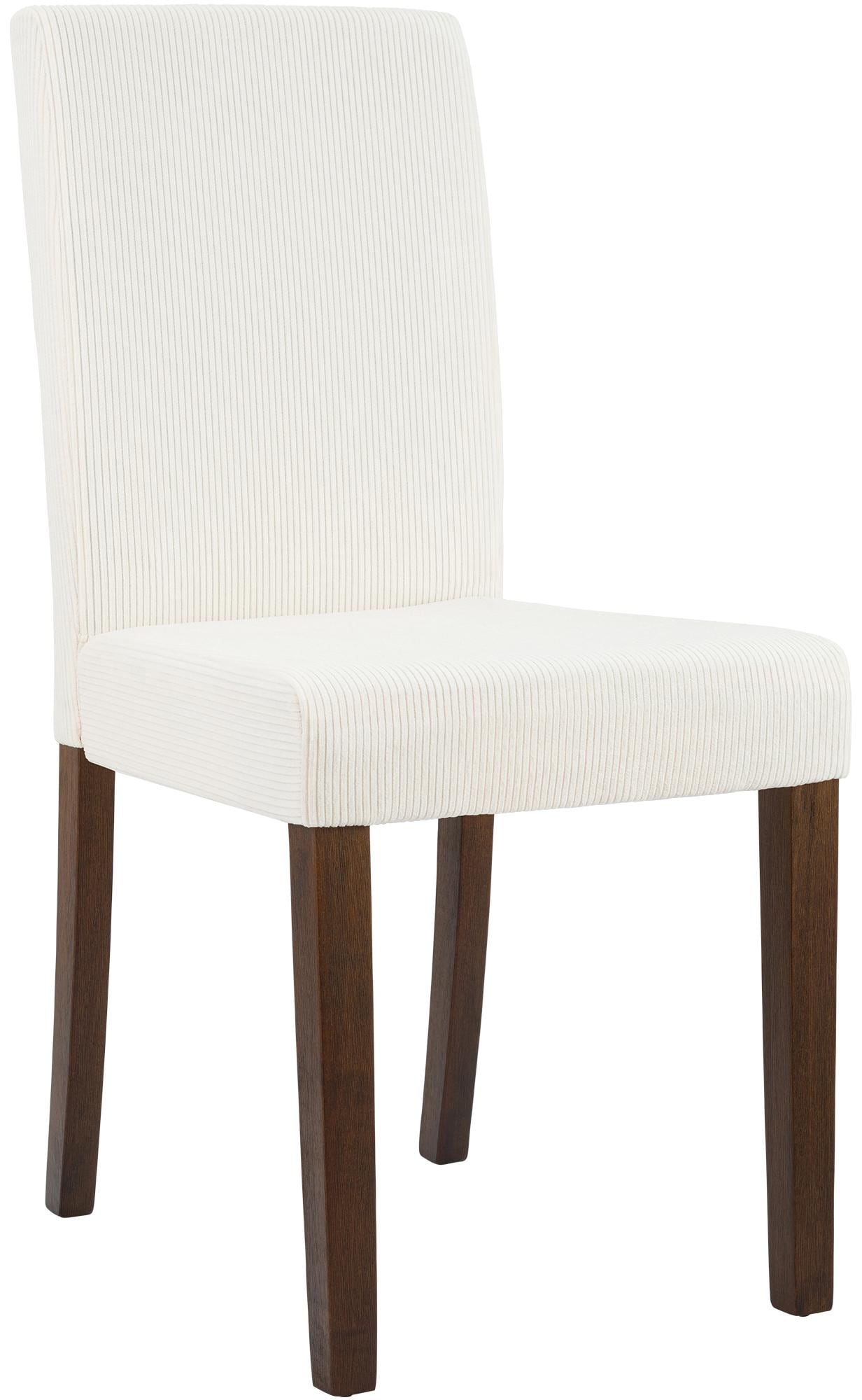 CLP Esszimmerstuhl gepolstert mit Lehne Ina, K&uuml;chenstuhl mit Bezug aus Cord, stabiles Gestell aus Holz - Bild 1