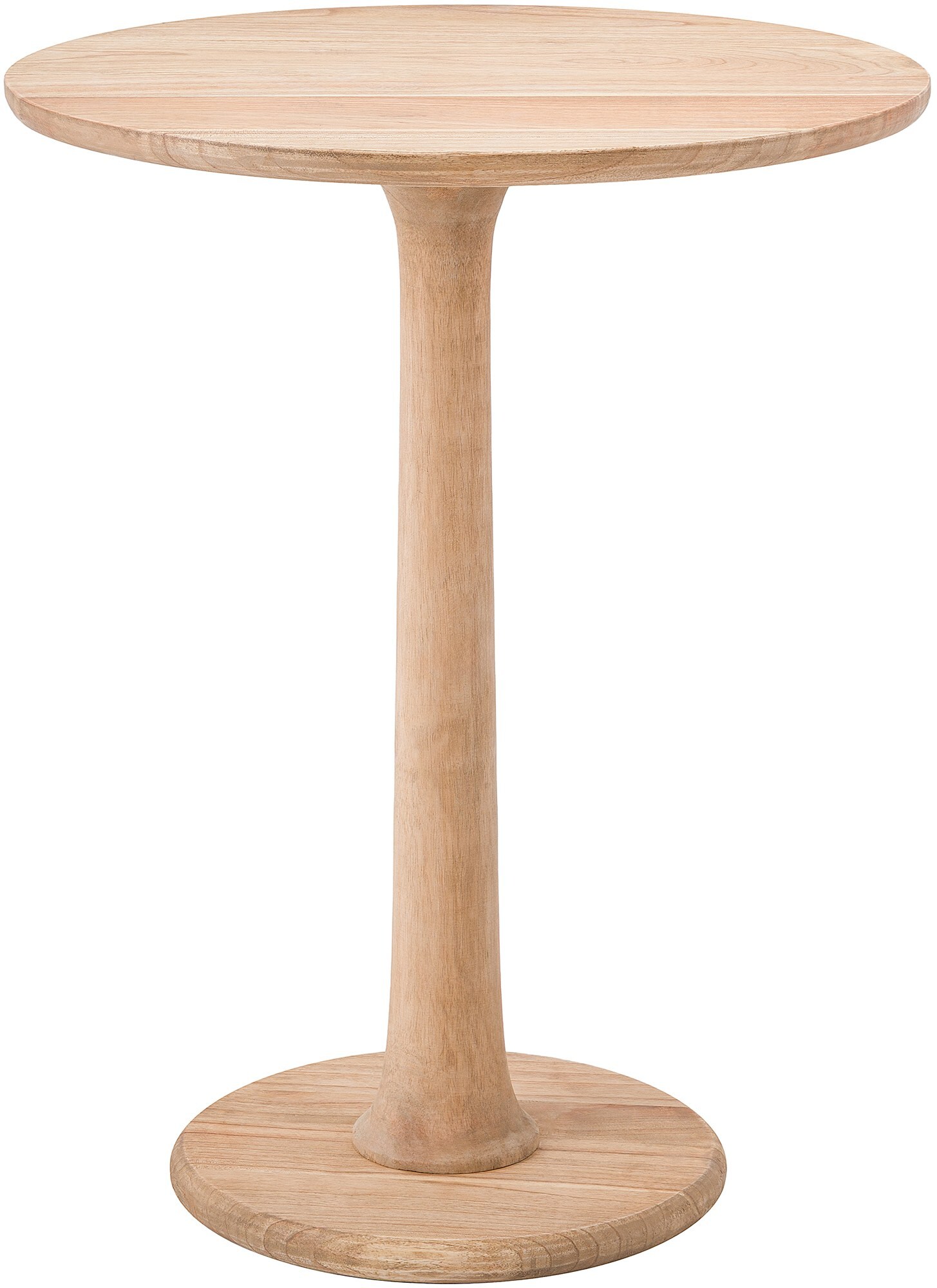 CLP Beistelltisch rund Farragut, massiver Holztisch aus Mindi-Holz, handgefertigter Couchtisch f&uuml;r Wohnzimmer und Esszimmer - Bild 1