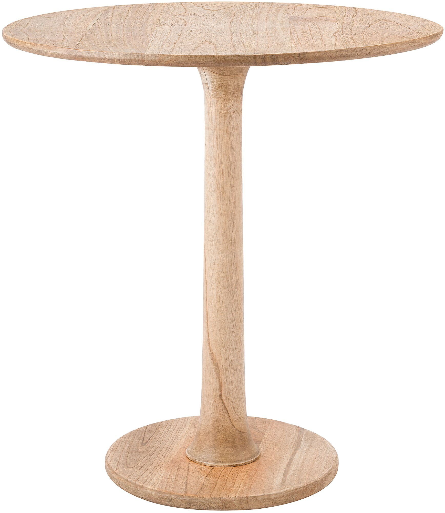 CLP Beistelltisch rund Morristown, handgefertigter Holztisch aus Mindi-Holz, massiver Couchtisch f&uuml;r Wohnzimmer und Esszimmer - Bild 1