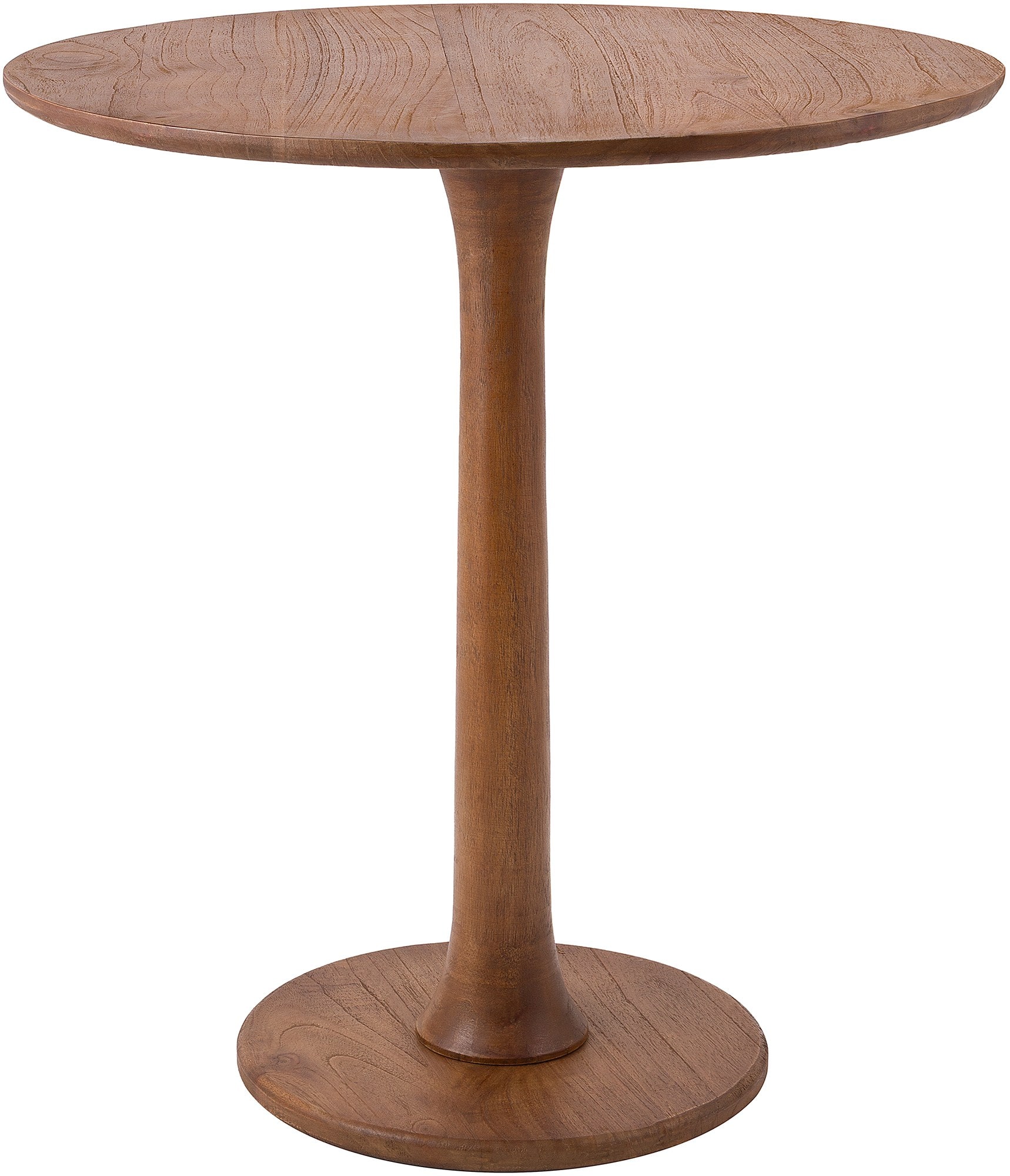 CLP Beistelltisch rund Morristown, handgefertigter Holztisch aus Mindi-Holz, massiver Couchtisch f&uuml;r Wohnzimmer und Esszimmer - Bild 1